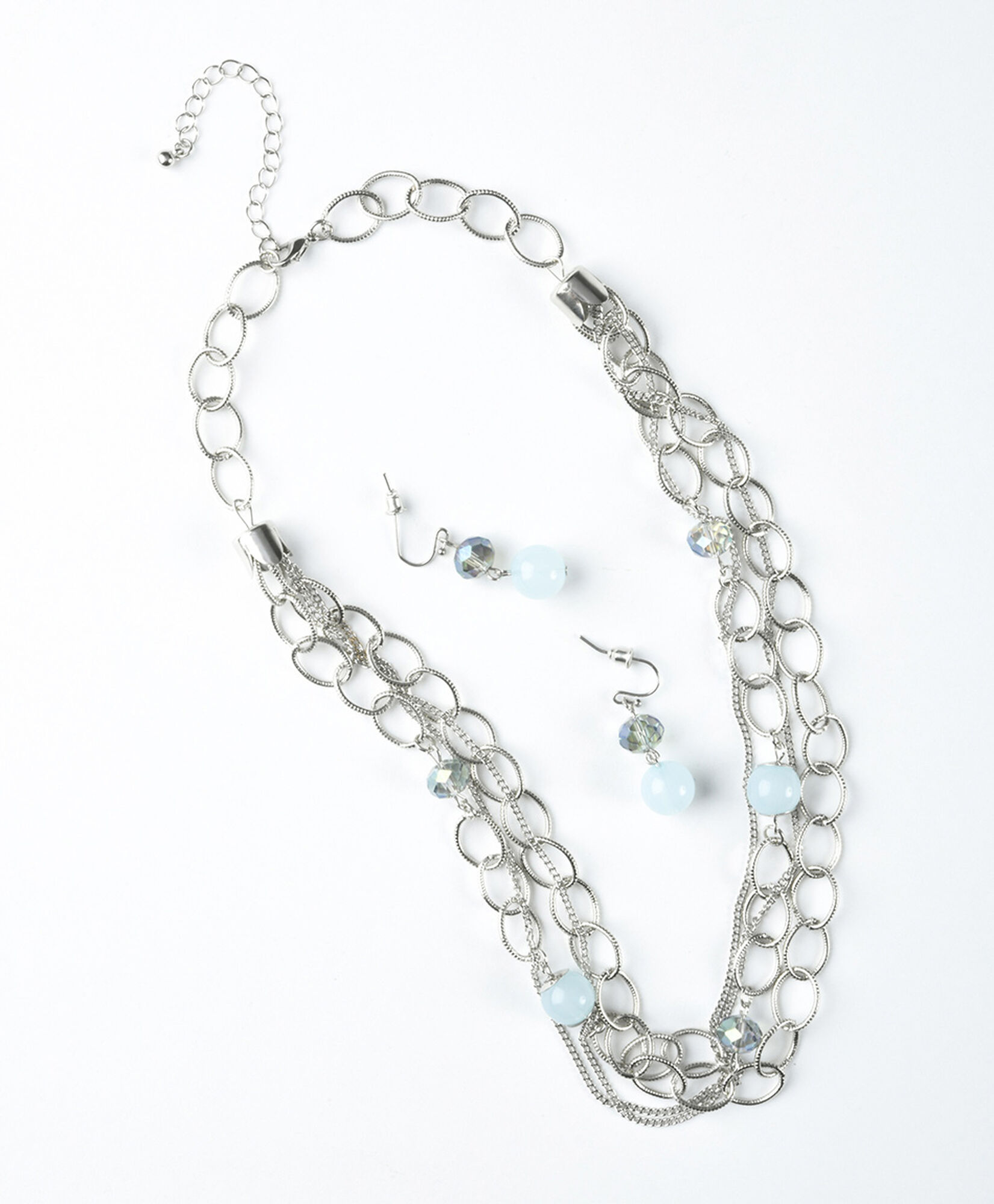 Set collar + aros mujer cadenas perlas Set collar + aros mujer cadenas perlas