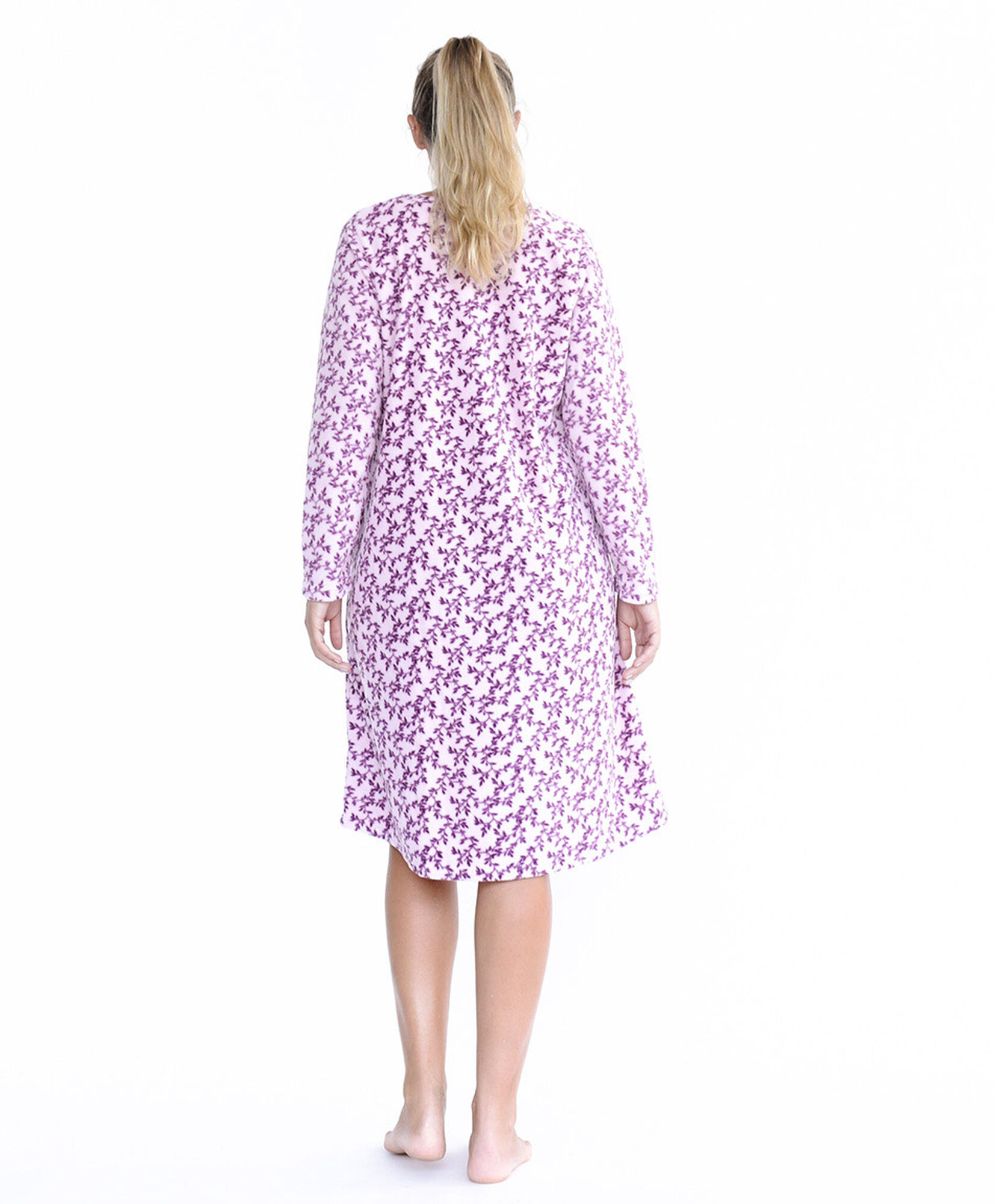 Camisa de dormir mujer polar ramitas Camisa de dormir mujer polar ramitas