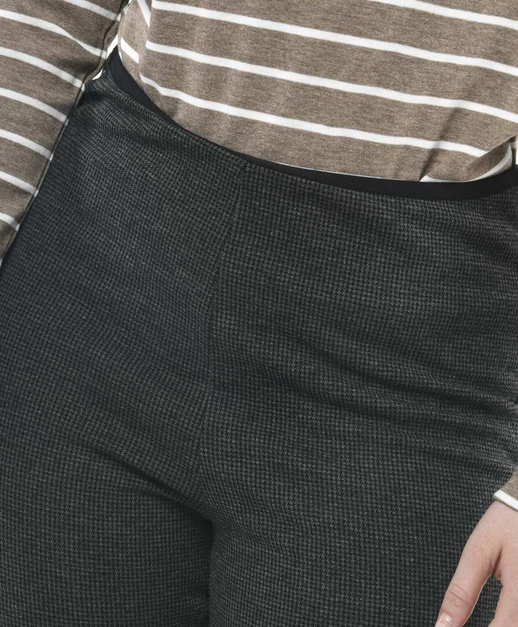 Pantalón mujer pied de poule gris skinny fit Pantalón mujer pied de poule gris skinny fit