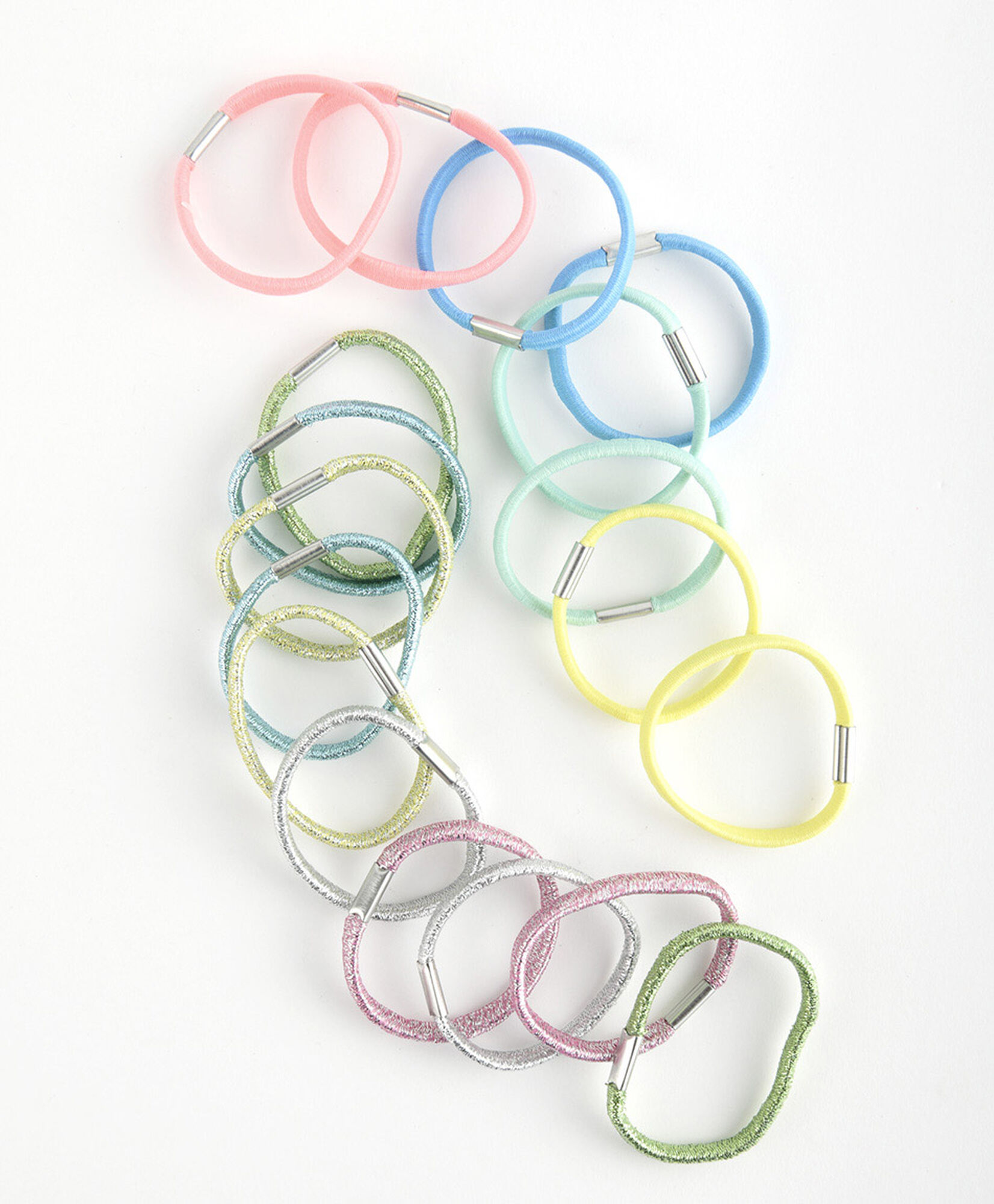 Set 18 colet niña elásticos colores Set 18 colet niña elásticos colores