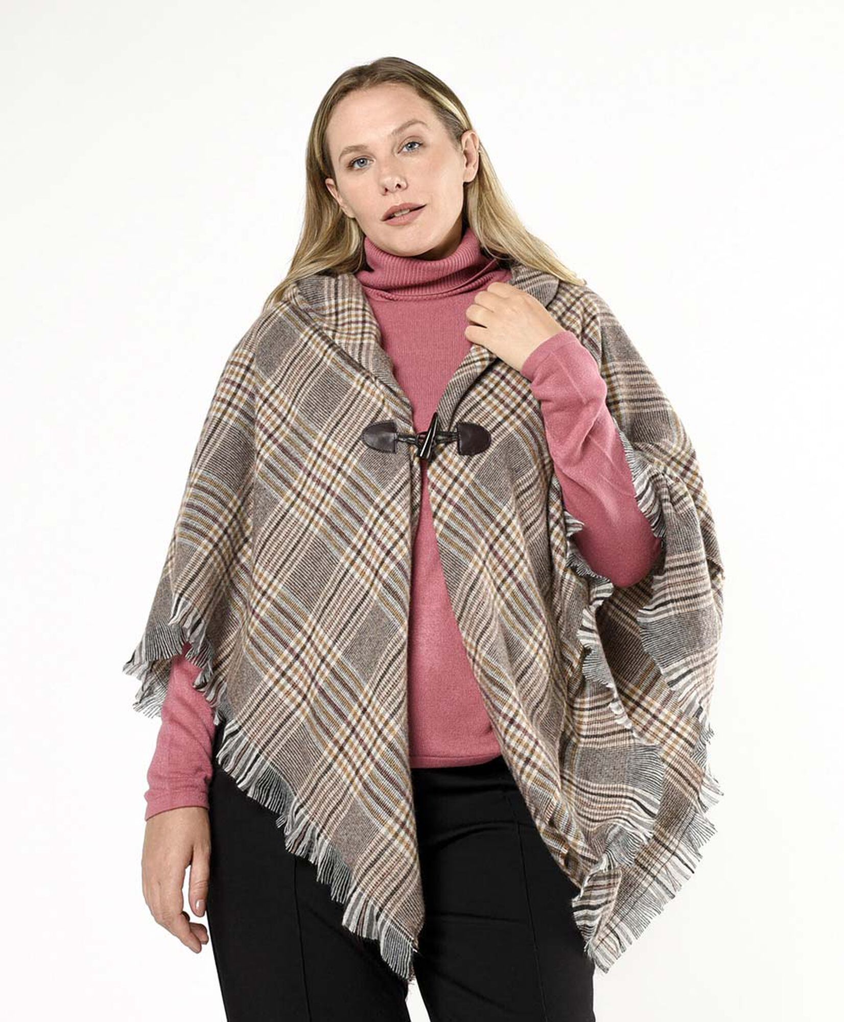 Poncho mujer cuadrille gancho Poncho mujer cuadrille gancho