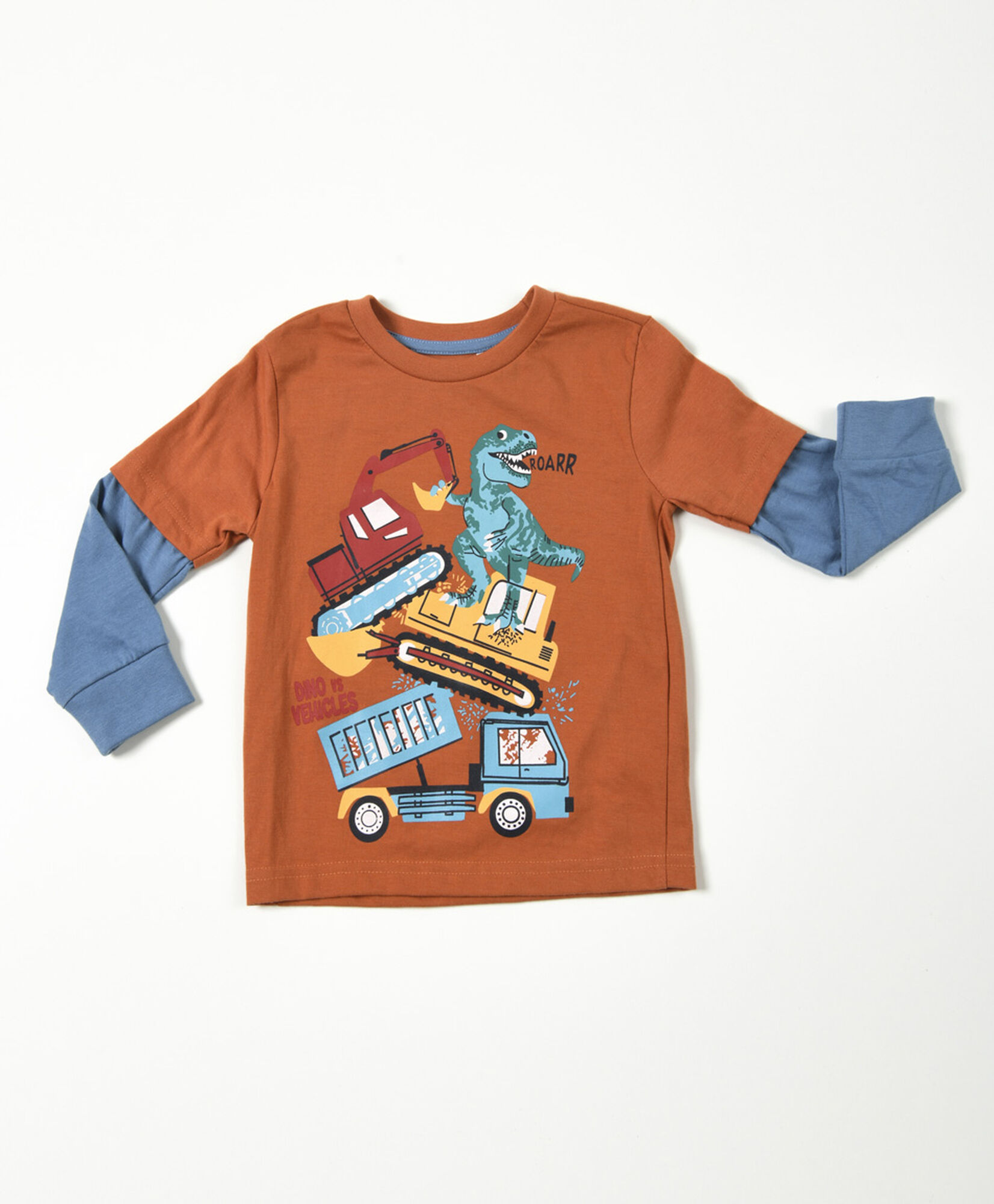 Polera bebé dinosaurio construcción Polera bebé dinosaurio construcción