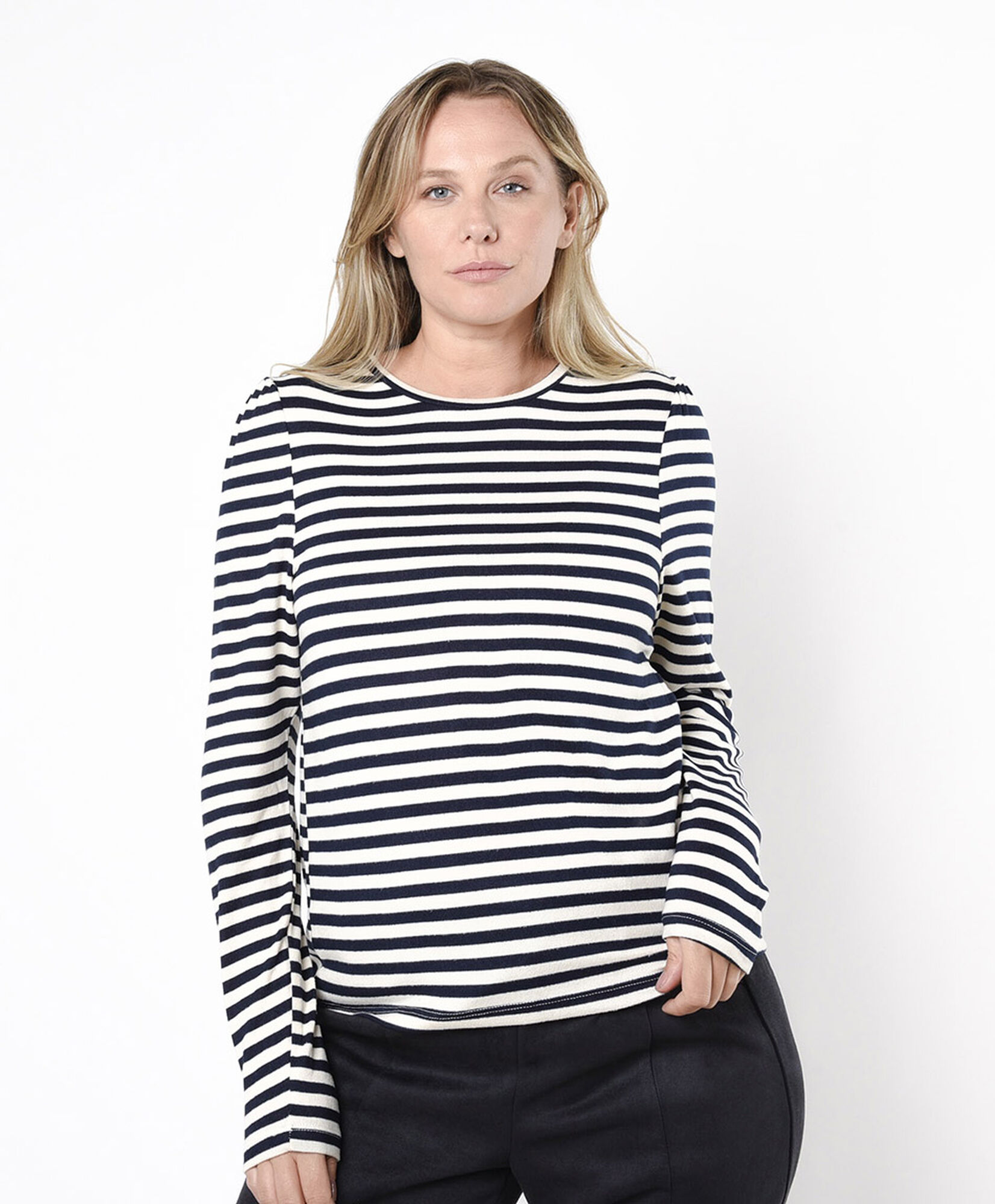 Polera mujer lanosa rayas Polera mujer lanosa rayas