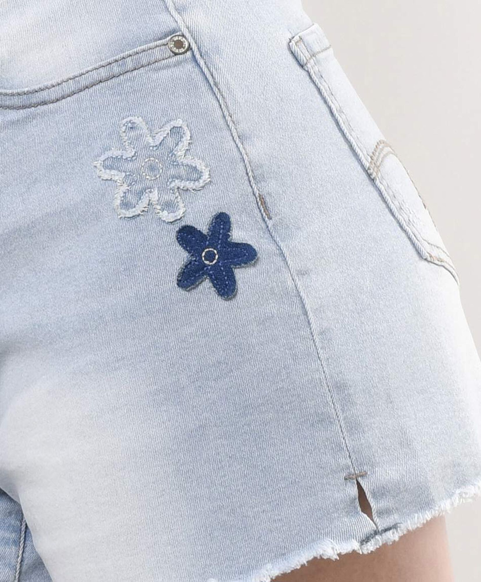 Short mujer denim bordado Short mujer denim bordado