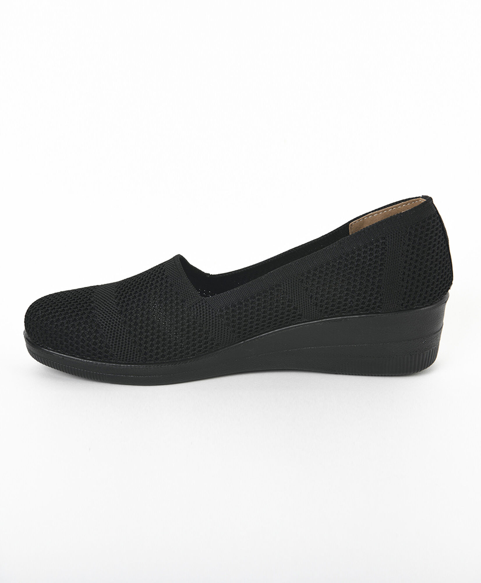 Mocasín mujer tejido plataforma Mocasín mujer tejido plataforma