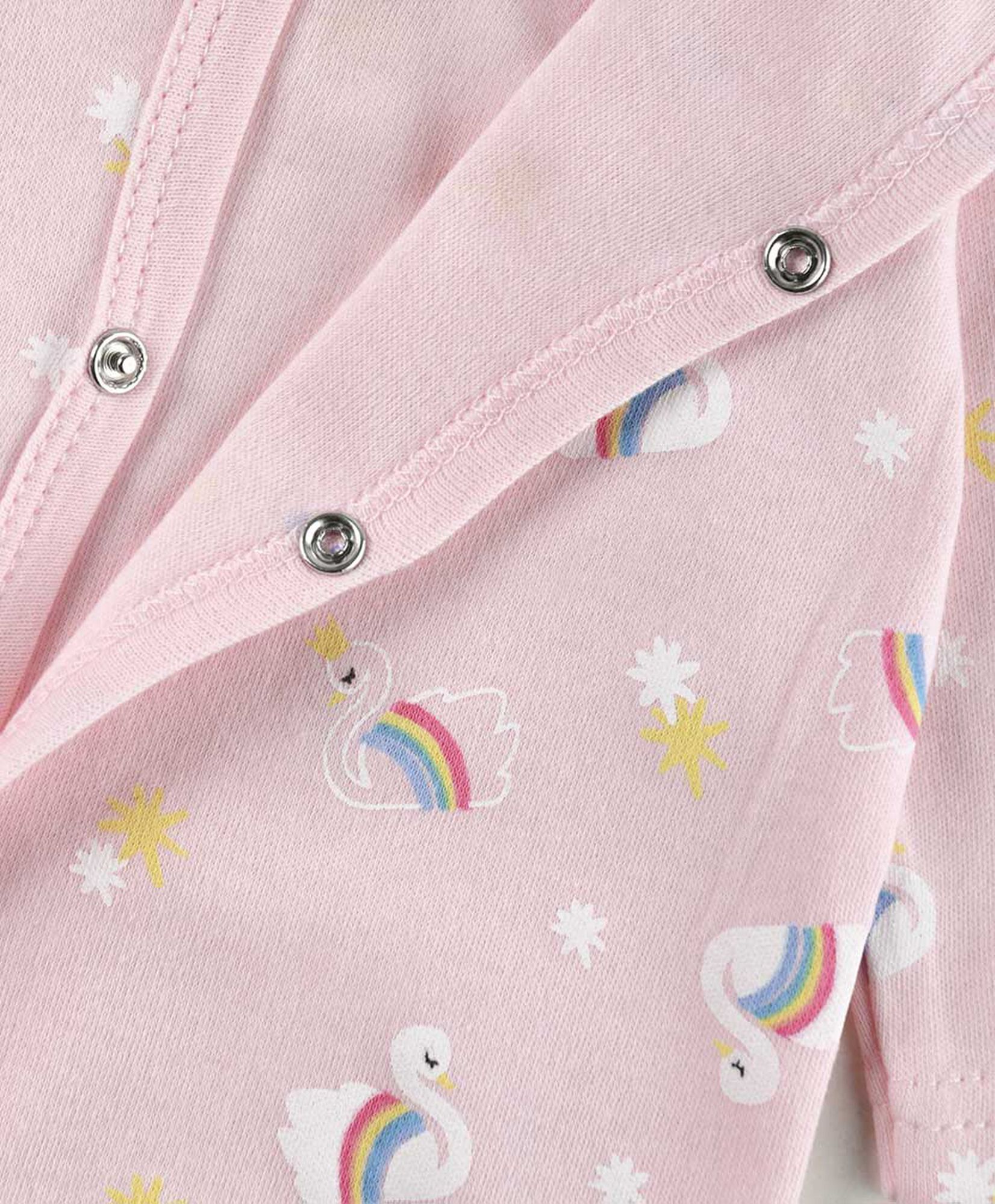 Pijama bebé cisnes arcoiris Pijama bebé cisnes arcoiris
