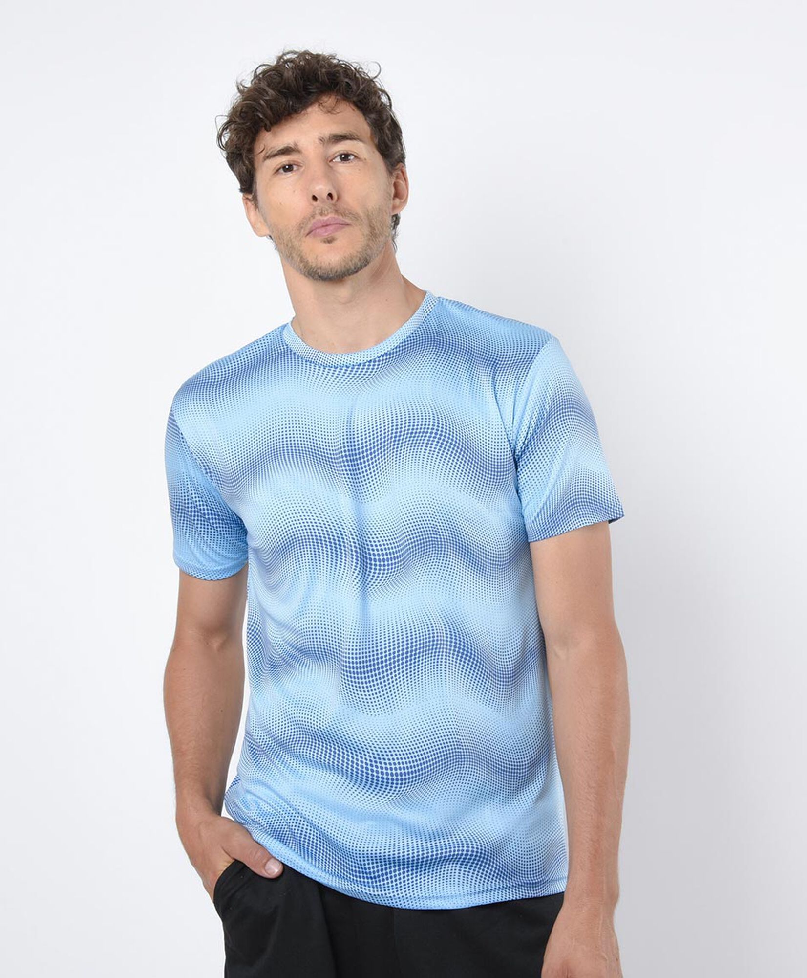 Polera deportiva hombre ondas Polera deportiva hombre ondas