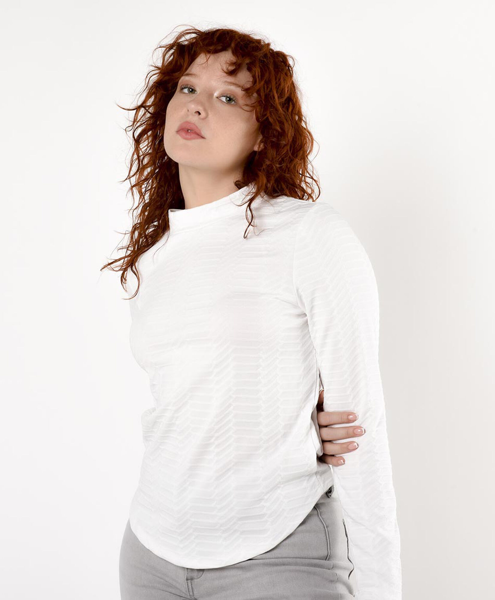 Polera mujer jacquard Polera mujer jacquard