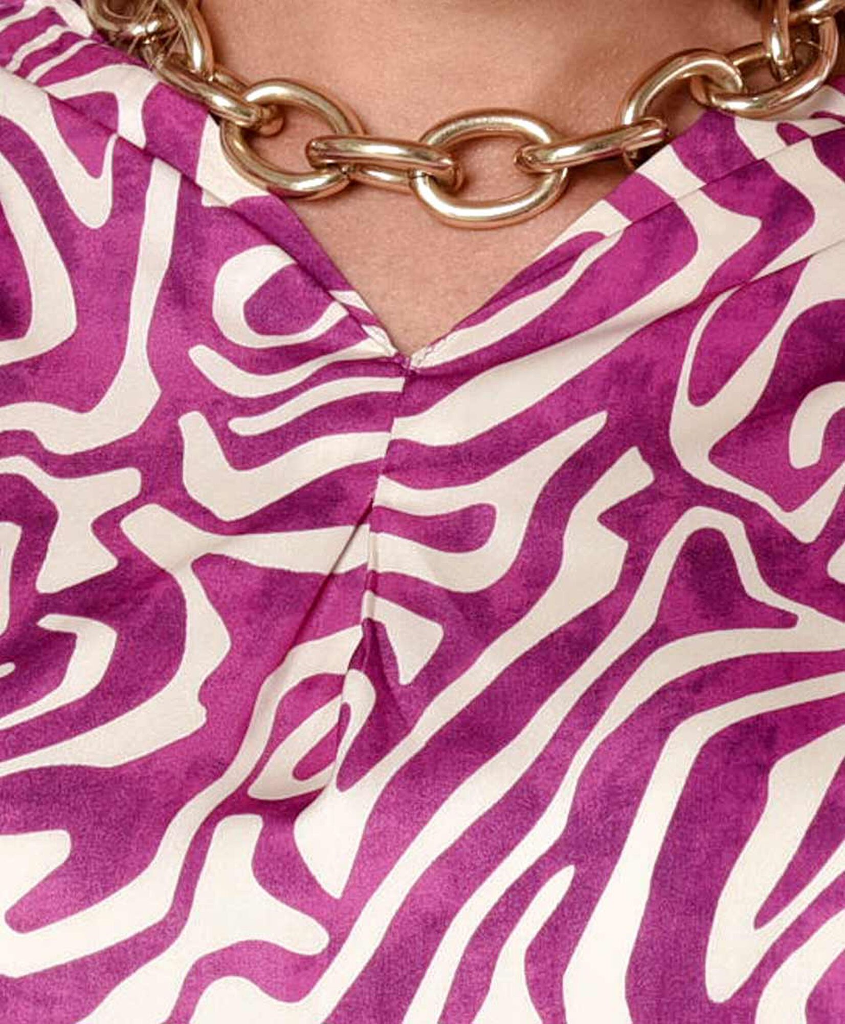 Blusa mujer print satinada Blusa mujer print satinada