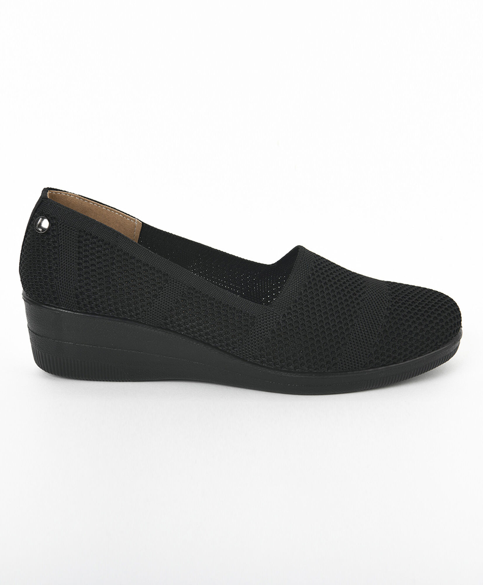 Mocasín mujer tejido plataforma Mocasín mujer tejido plataforma