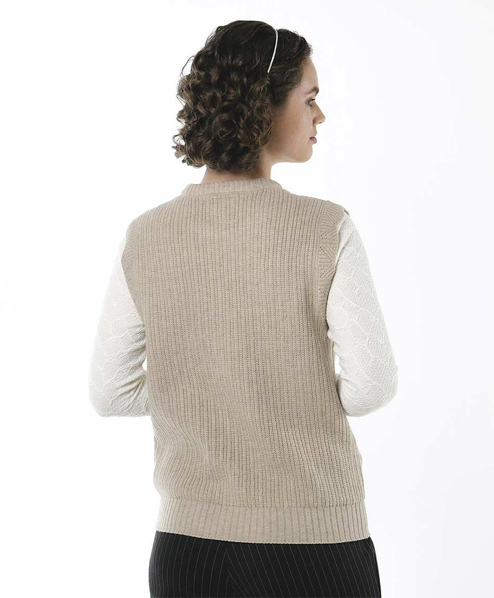 Sweater mujer liso sin mangas Sweater mujer liso sin mangas