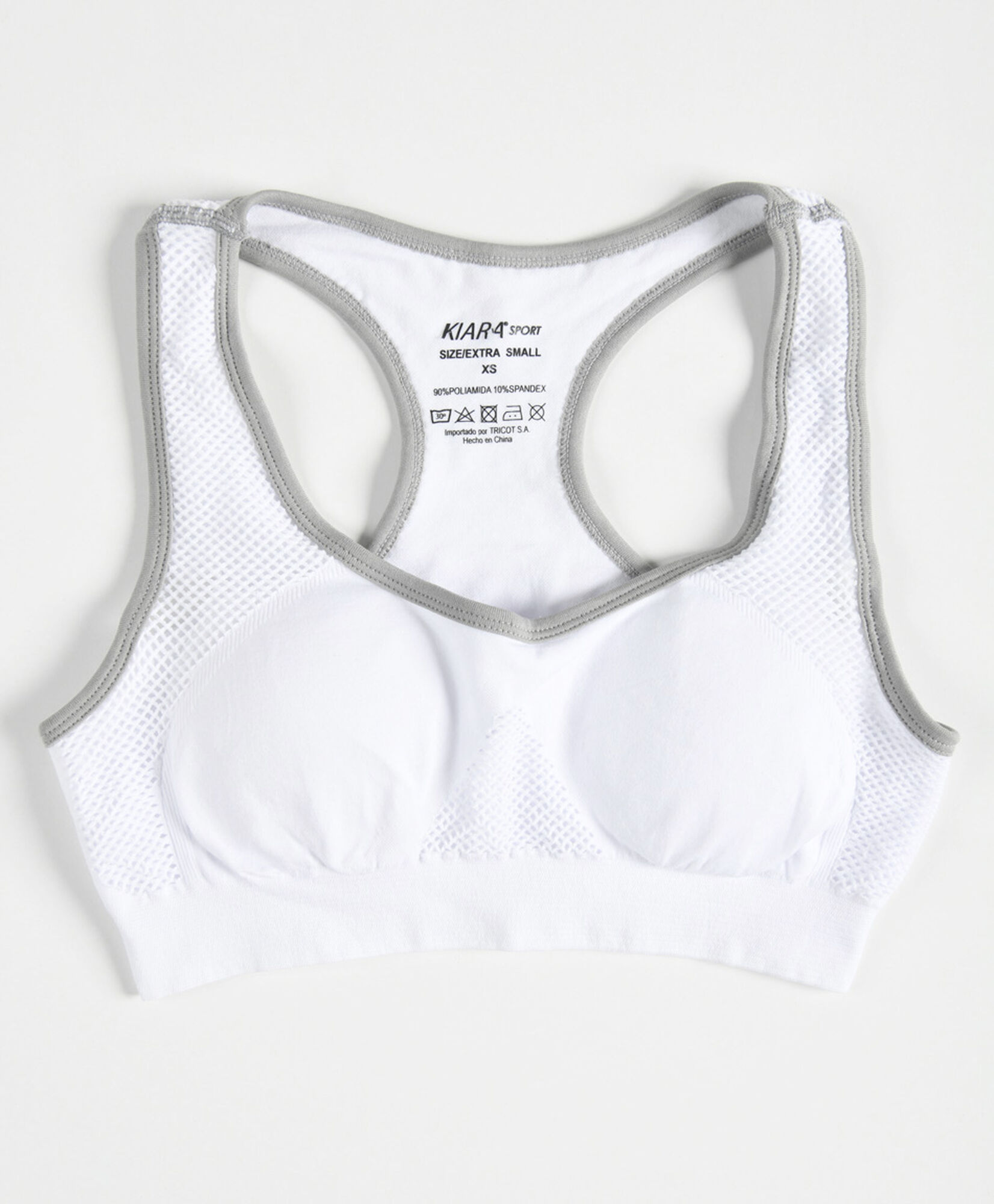 Peto deportivo mujer malla escote redondo Peto deportivo mujer malla escote redondo