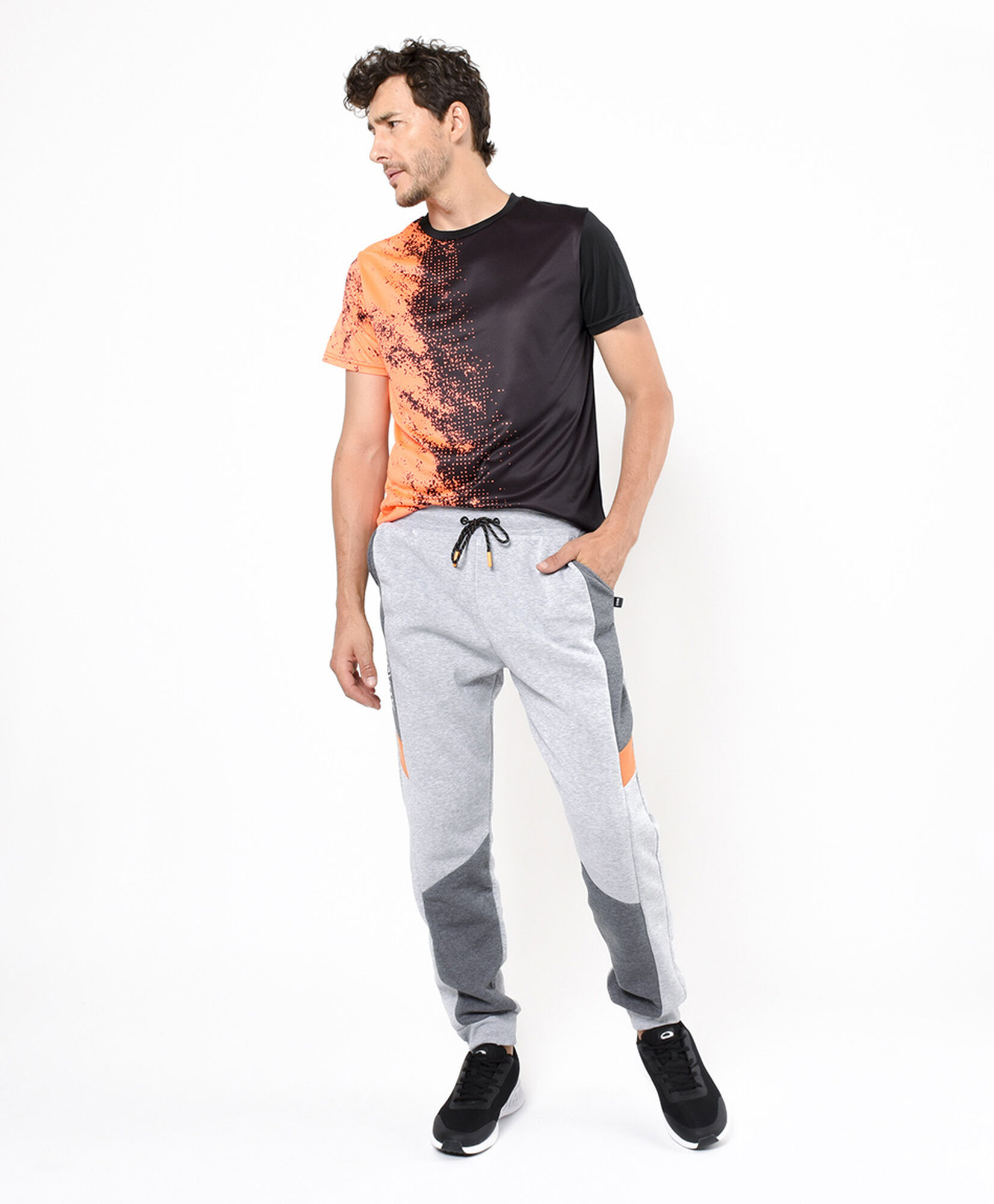 Pantalón de buzo hombre tricolor Pantalón de buzo hombre tricolor
