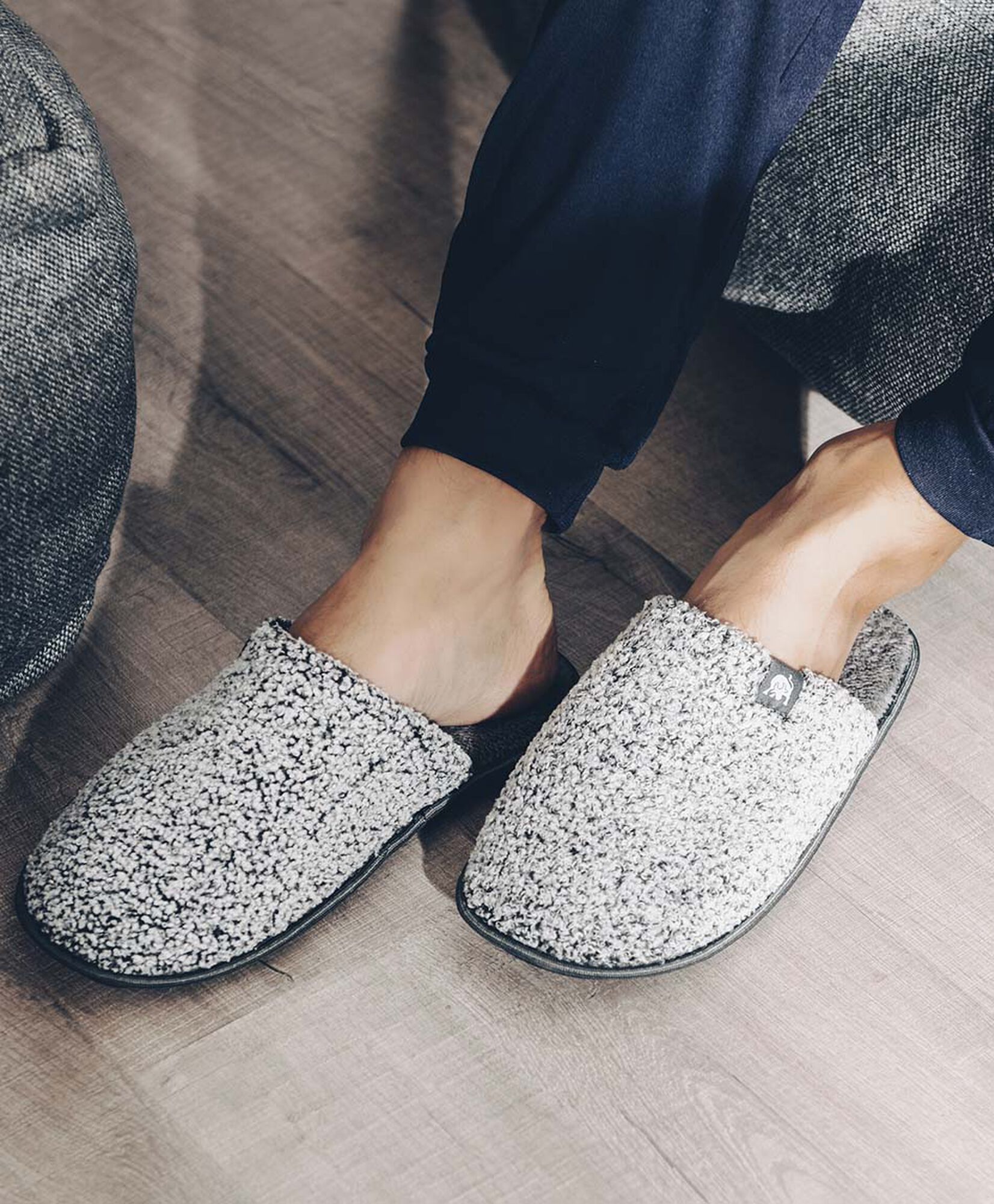 Pantufla hombre gris Pantufla hombre gris