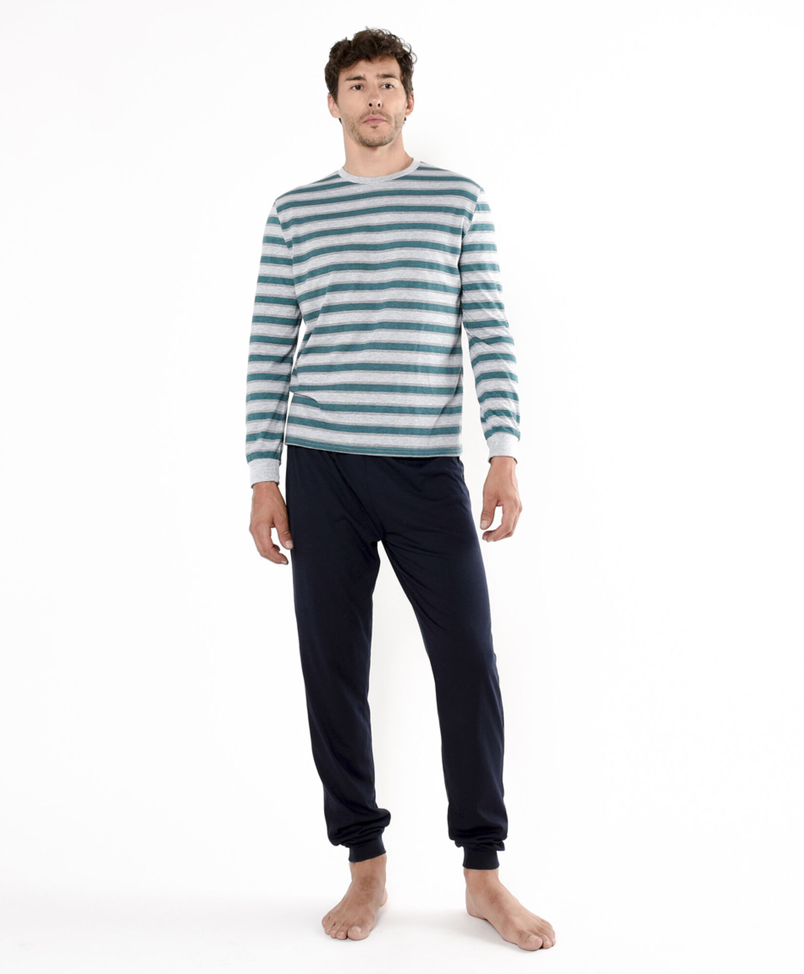 Pijama hombre líneas bicolor Pijama hombre líneas bicolor