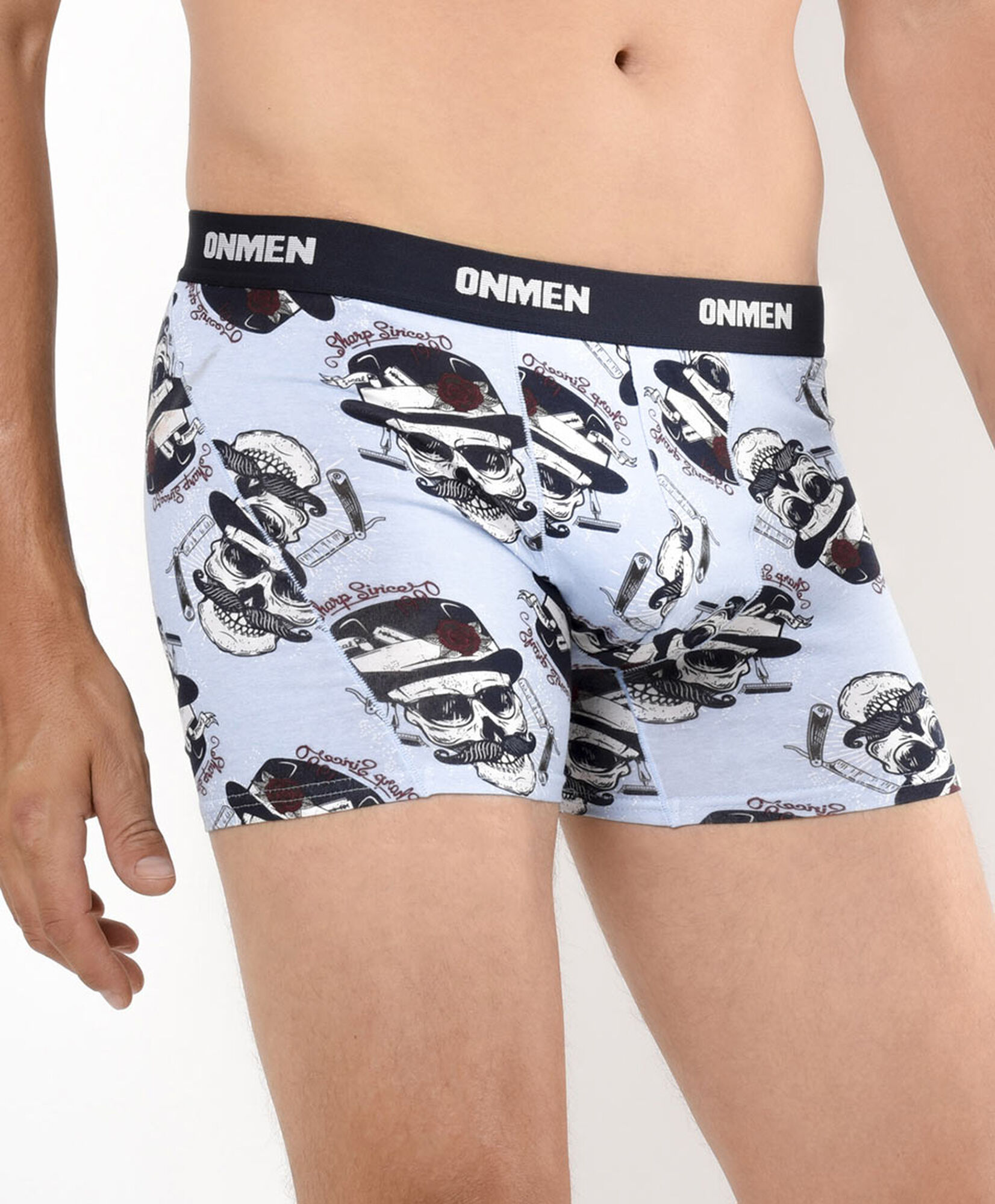 Pack 2 boxer hombre estampado calavera Pack 2 boxer hombre estampado calavera