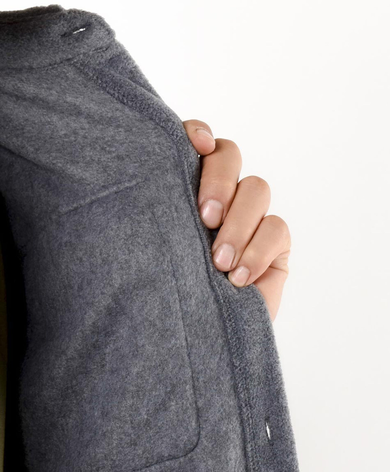Chaqueta hombre polar leñadora gris Chaqueta hombre polar leñadora gris