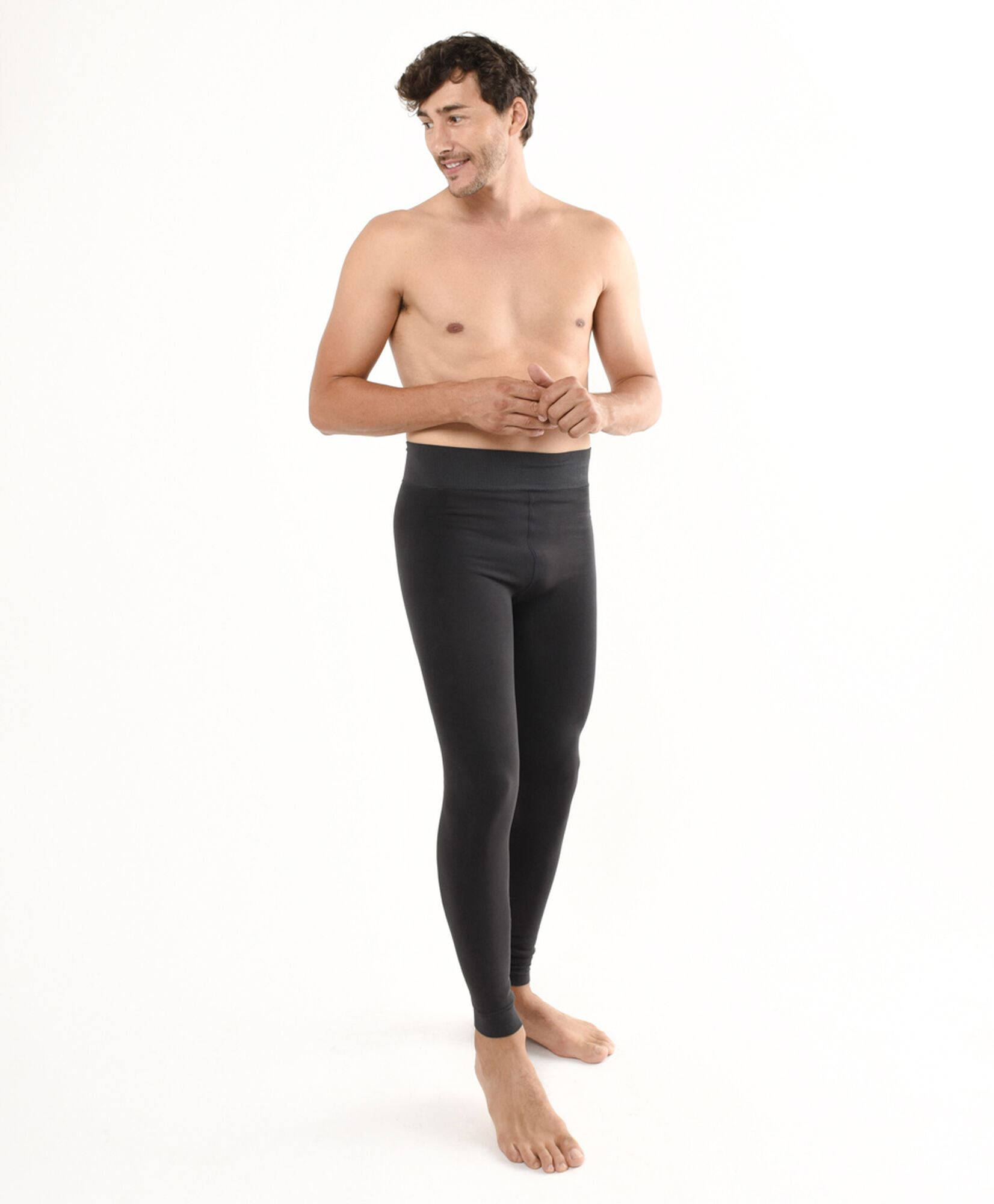 Calzoncillo largo hombre térmico gris Calzoncillo largo hombre térmico gris