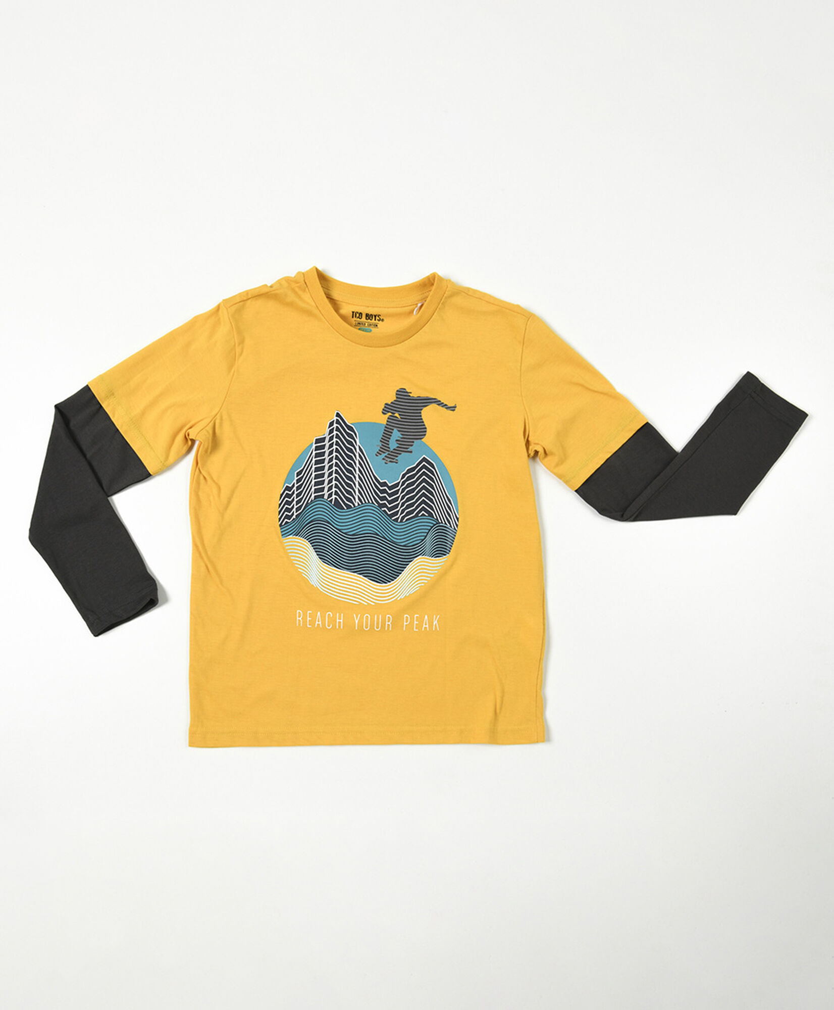 Polera niño skate bicolor Polera niño skate bicolor