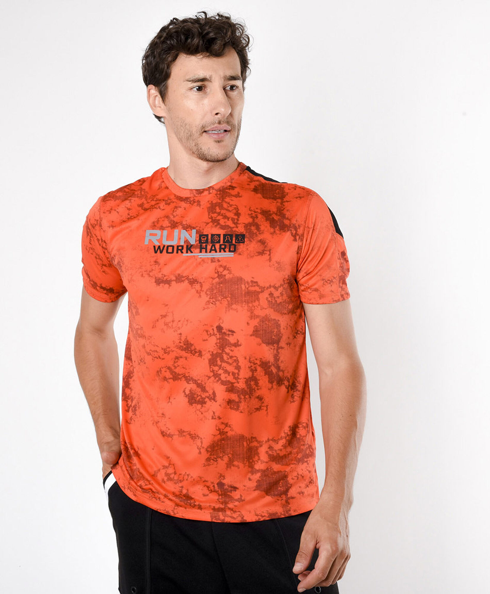 Polera deportiva hombre frase línea Polera deportiva hombre frase línea