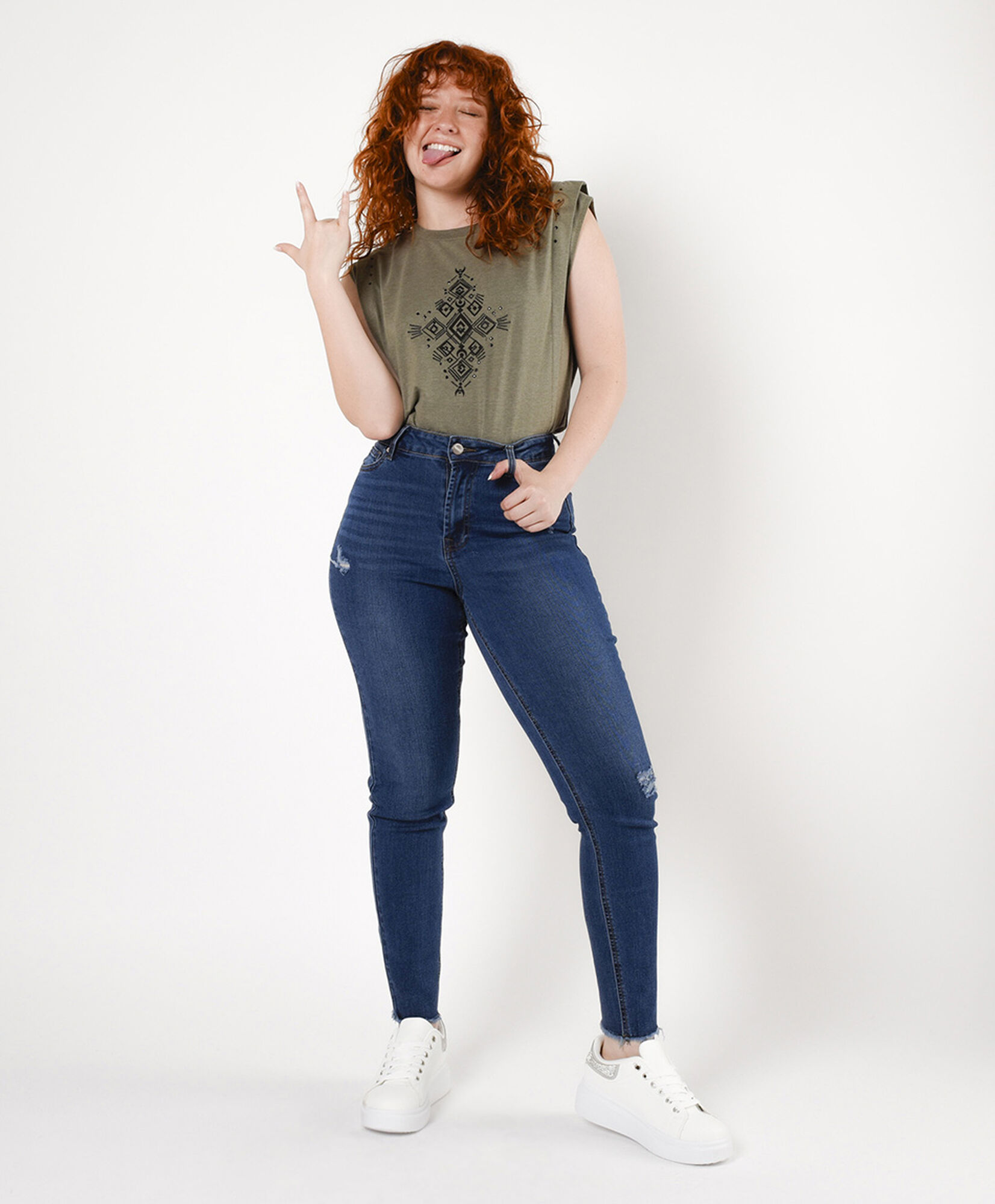 Jeans mujer desgastes skinny fit Jeans mujer desgastes skinny fit