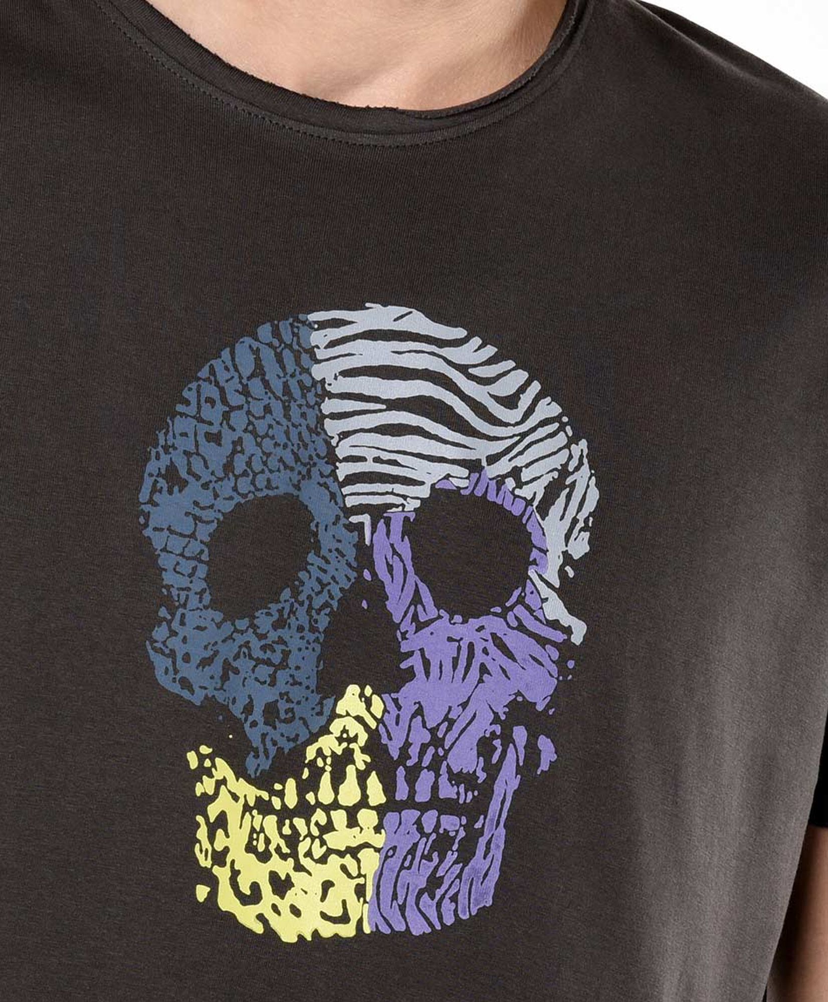 Polera hombre estampado calavera Polera hombre estampado calavera