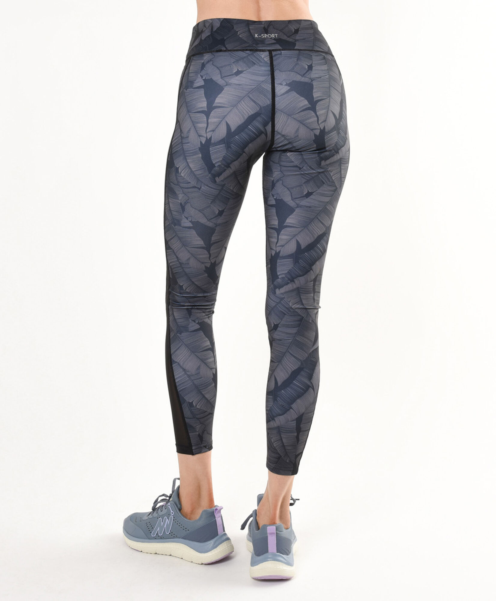 Calza mujer hojas mesh tiro alto Calza mujer hojas mesh tiro alto