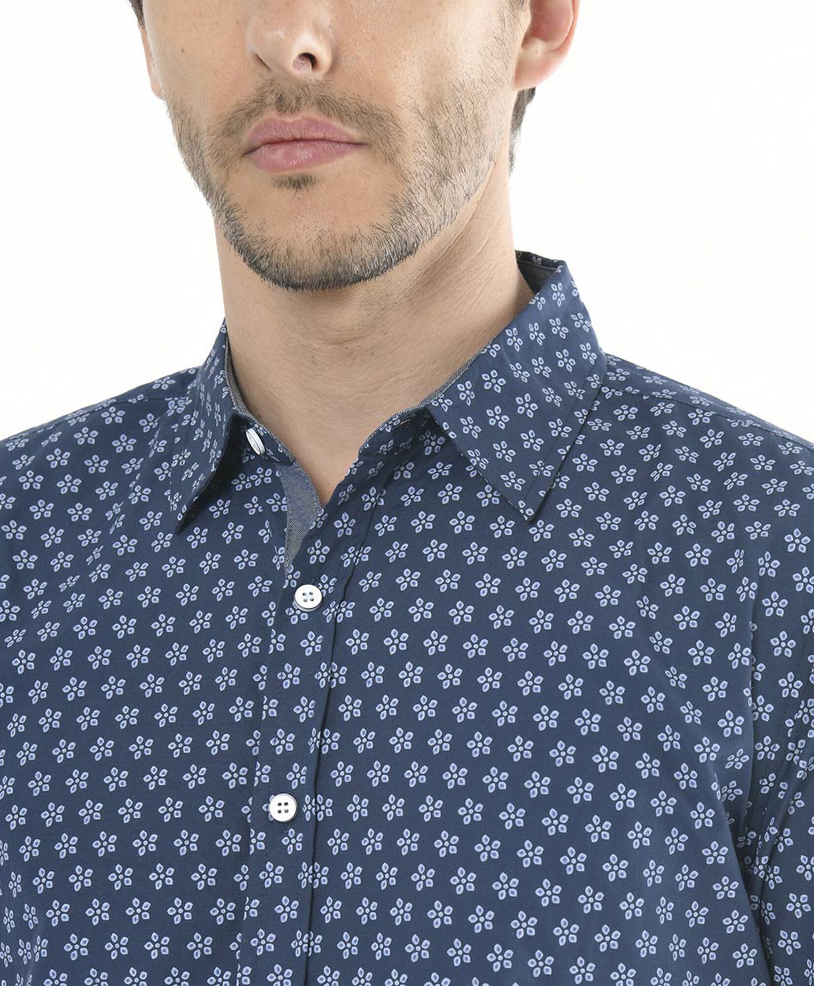 Camisa hombre mini flores Camisa hombre mini flores