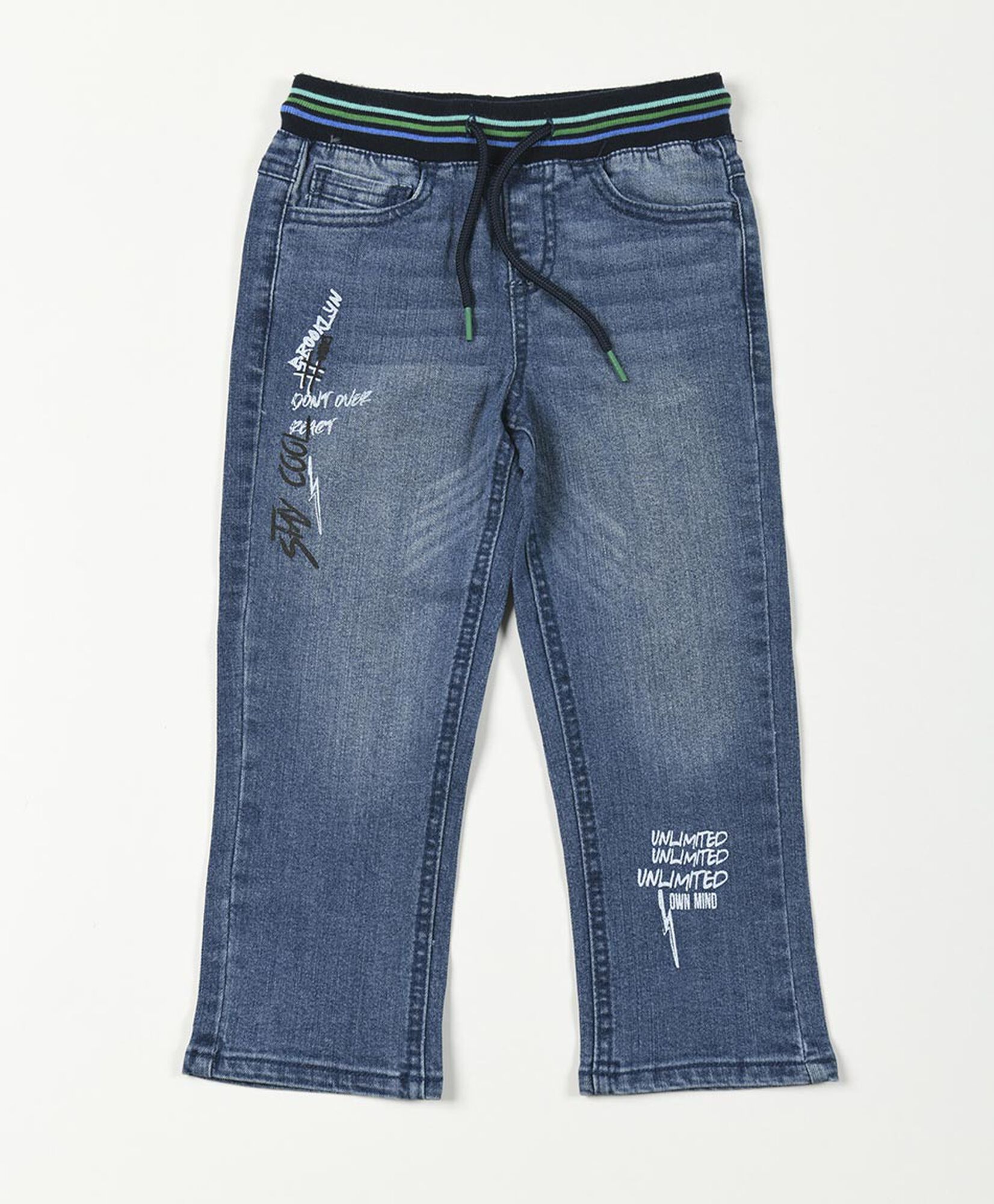 Jeans bebé elástico estampado Jeans bebé elástico estampado