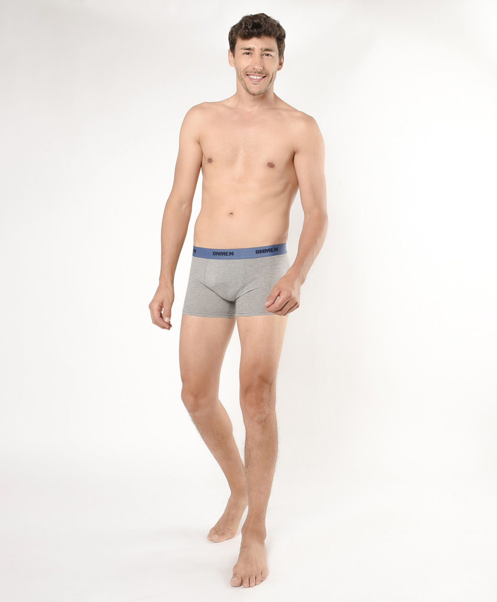 Pack 2 boxer hombre azul y negro Pack 2 boxer hombre azul y negro
