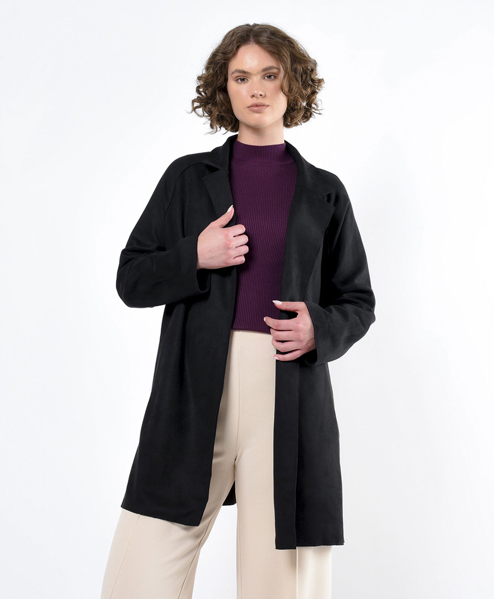 Abrigo mujer trench gamuza Abrigo mujer trench gamuza