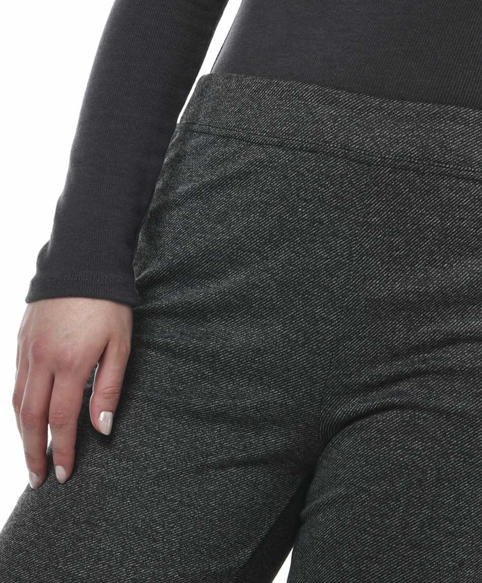Pantalón mujer jaspeado flare Pantalón mujer jaspeado flare