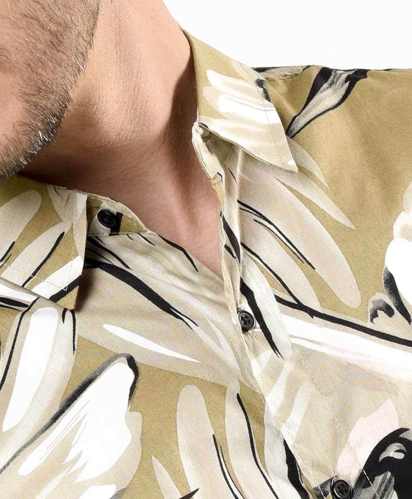 Camisa hombre estampado pájaro Camisa hombre estampado pájaro