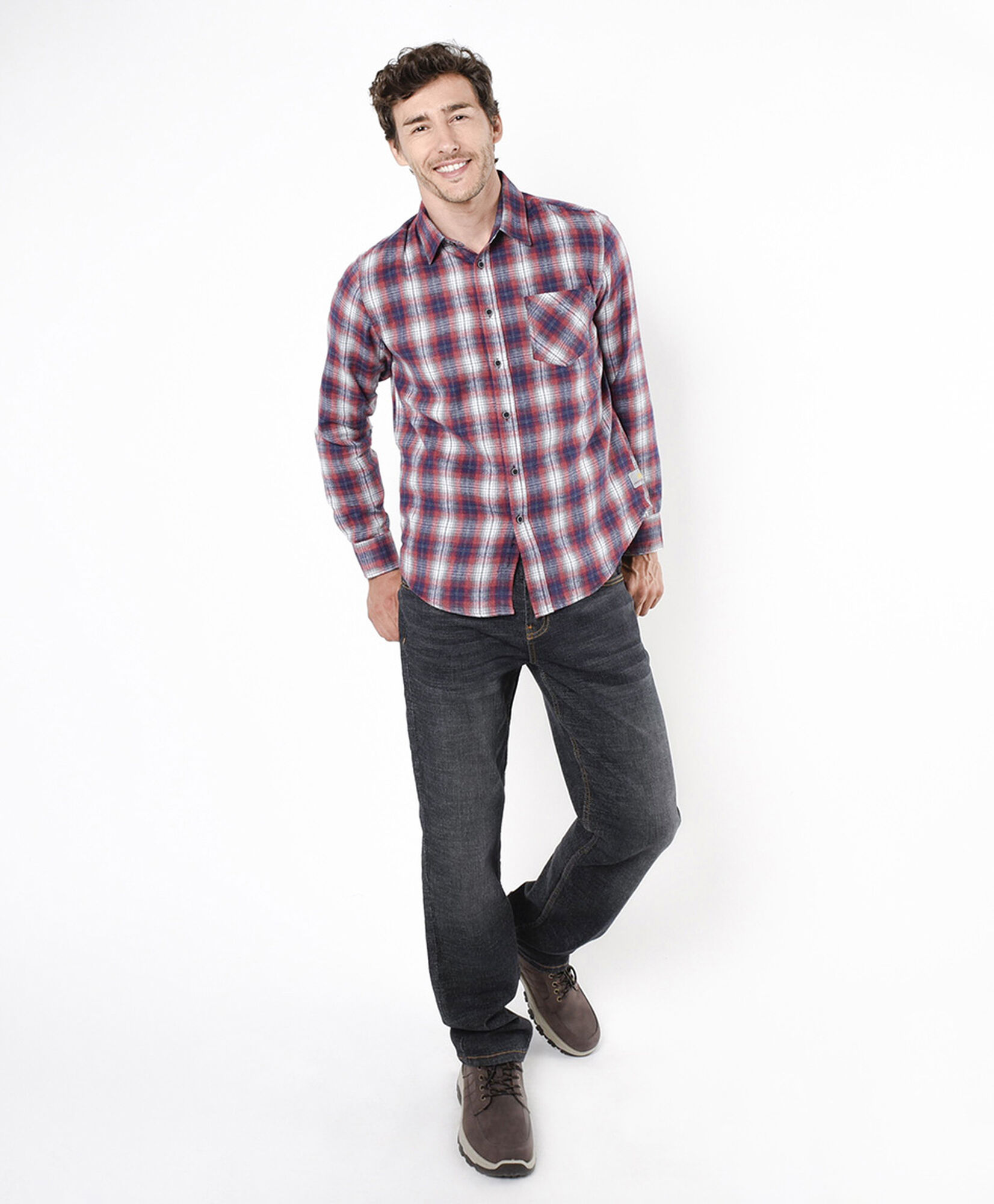 Camisa hombre franela roja Camisa hombre franela roja