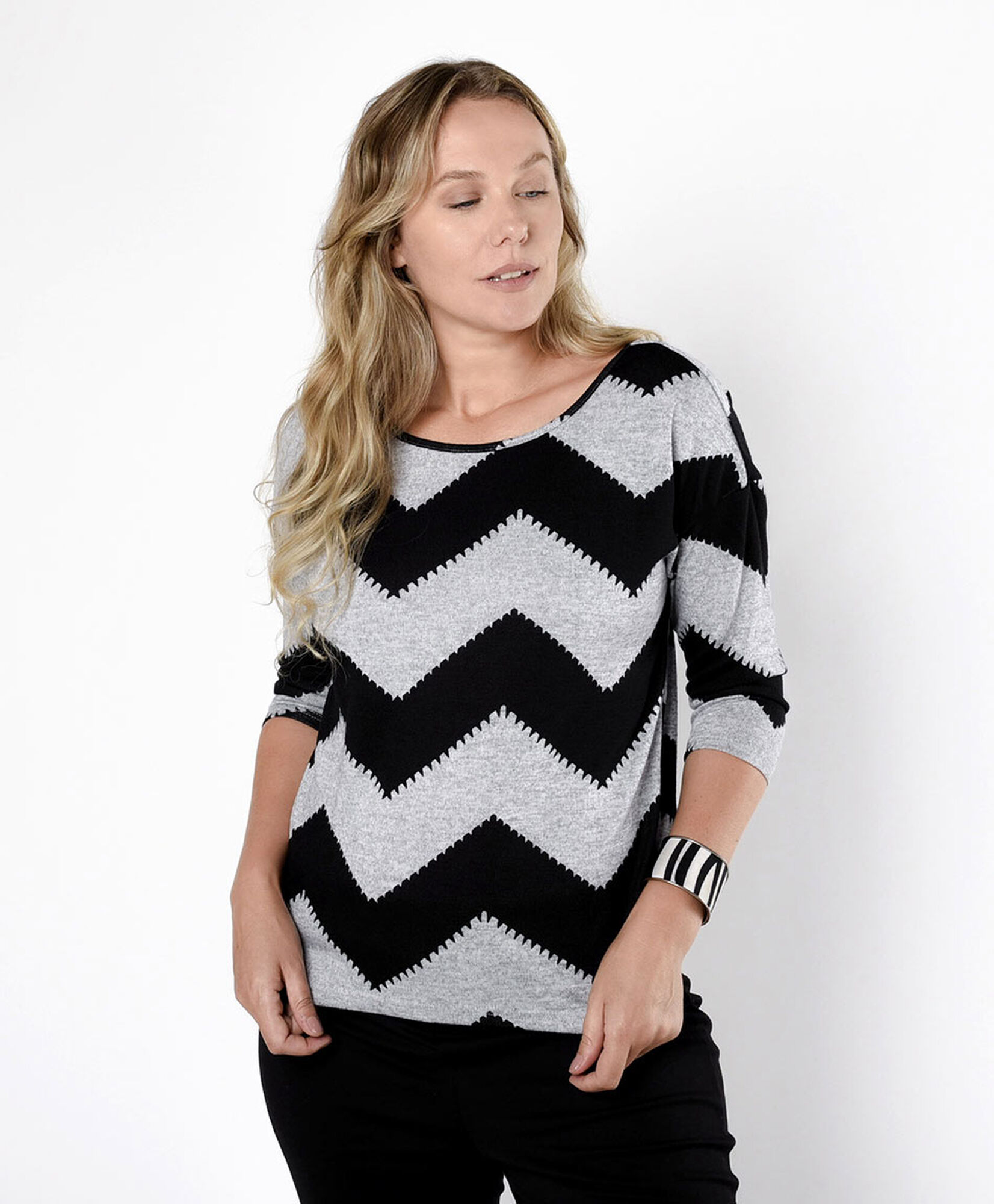 Polera mujer zigzag Polera mujer zigzag