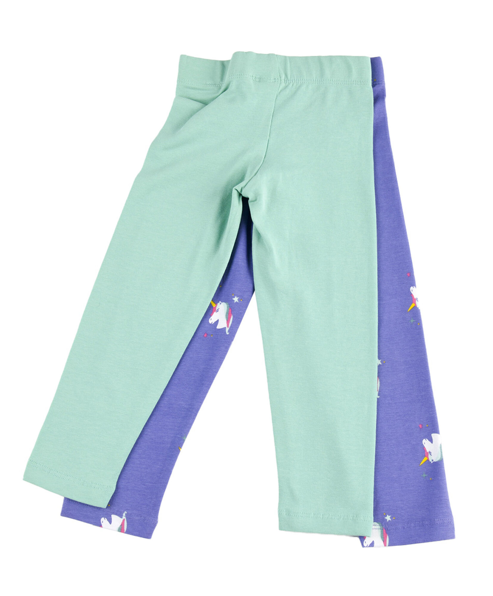 Pack 2 leggins bebé lisa y unicornios Pack 2 leggins bebé lisa y unicornios