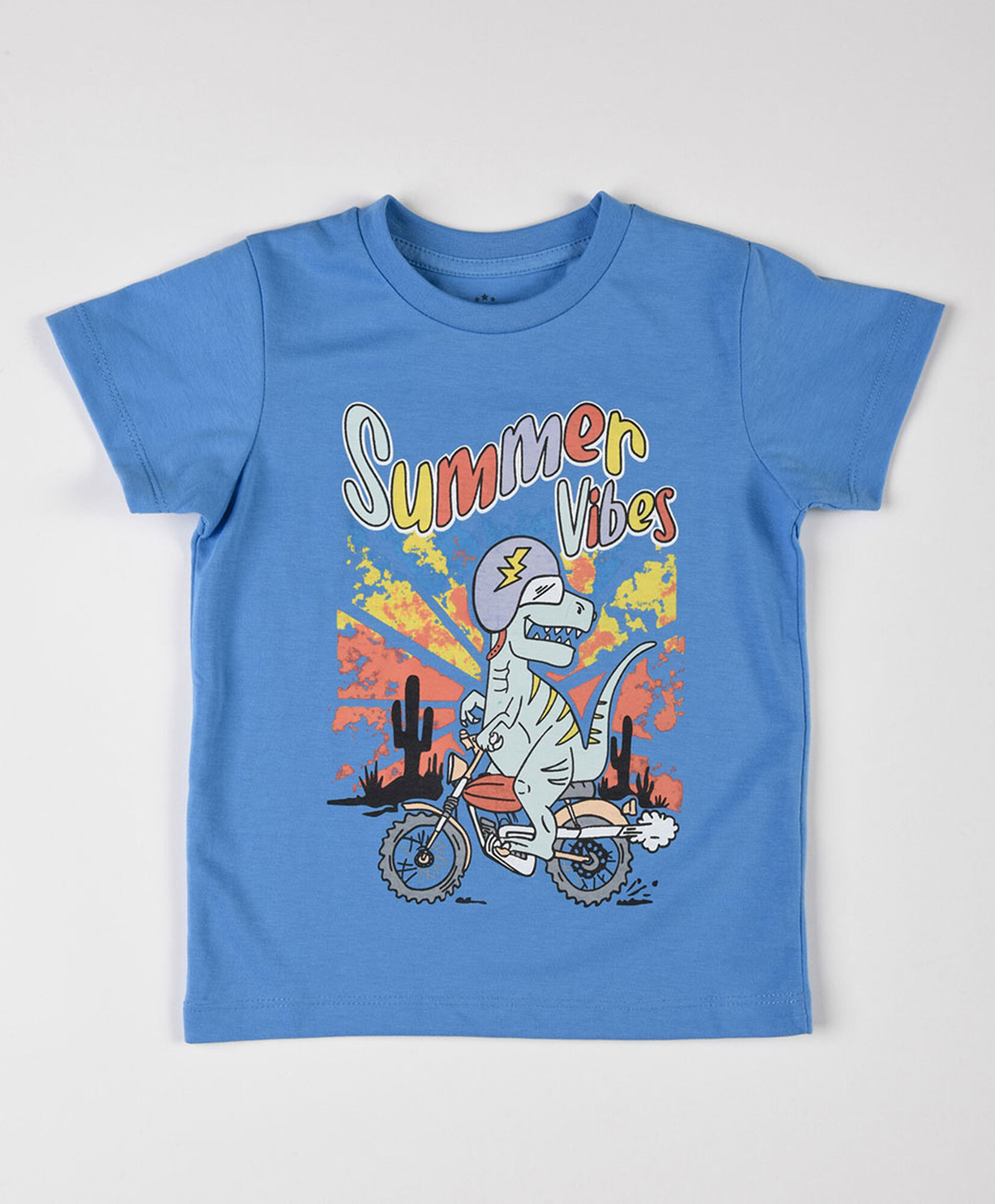 Polera bebé dinosaurio en moto Polera bebé dinosaurio en moto