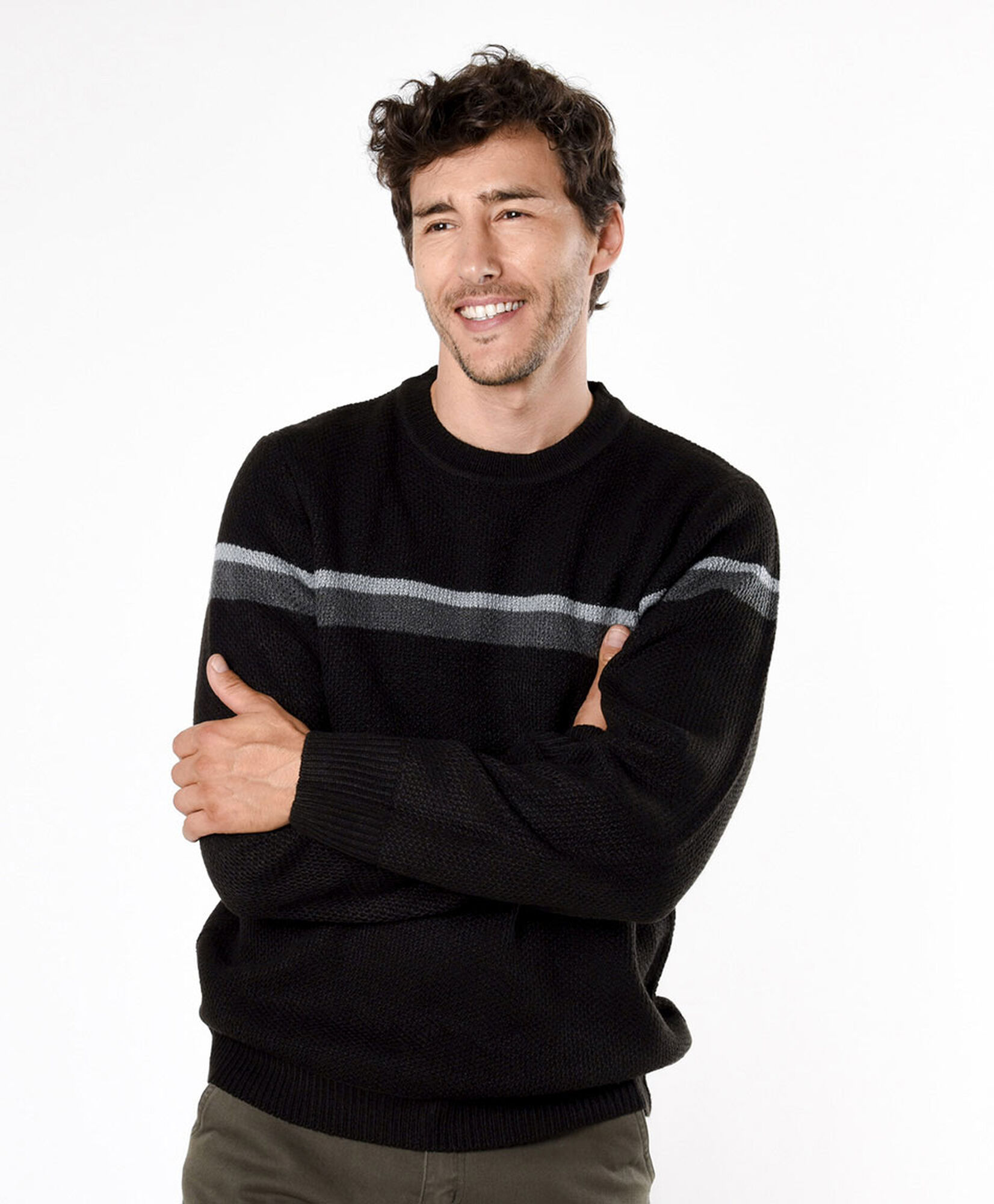 Sweater hombre doble línea Sweater hombre doble línea