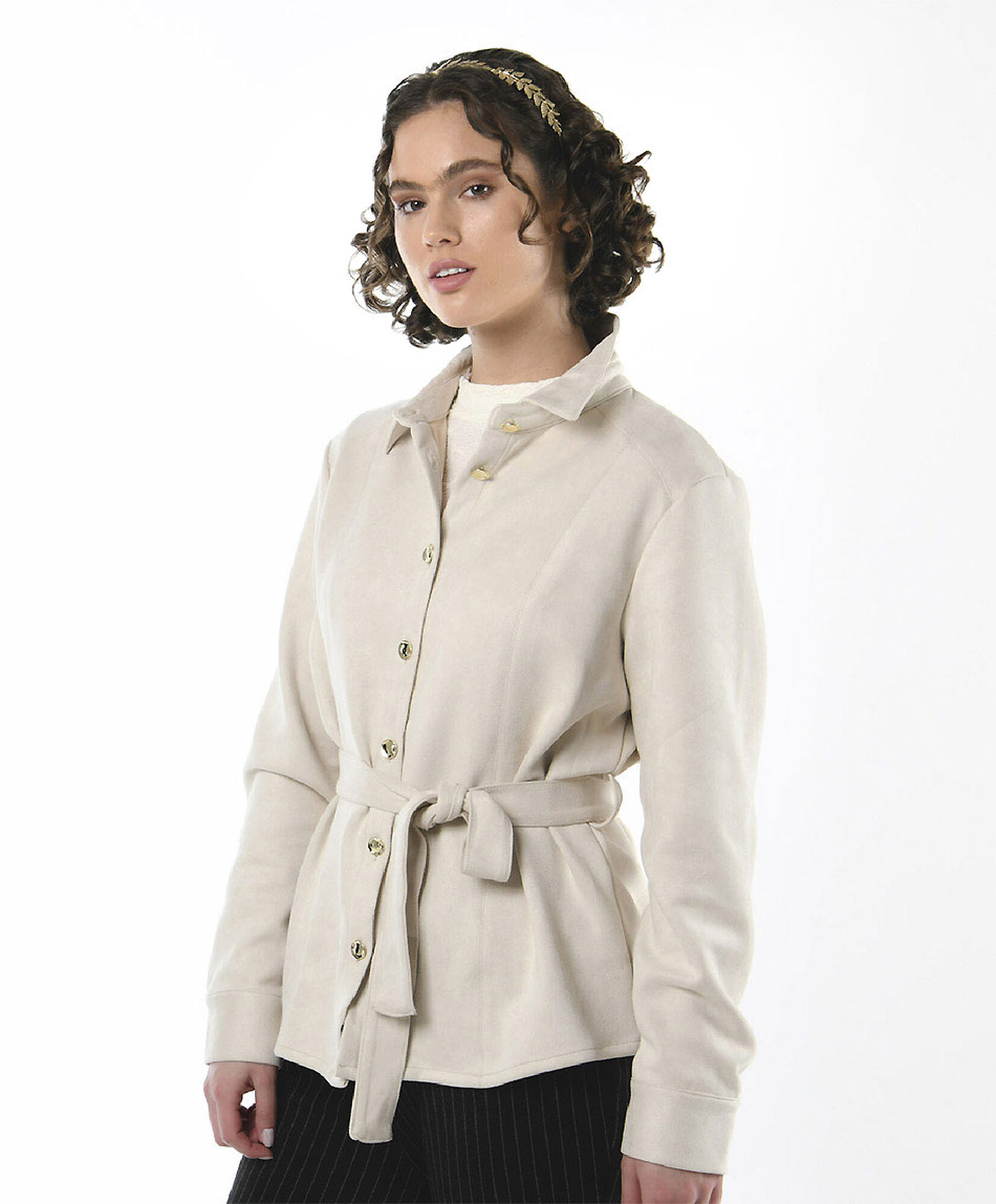 Chaqueta mujer gamuza lazo Chaqueta mujer gamuza lazo