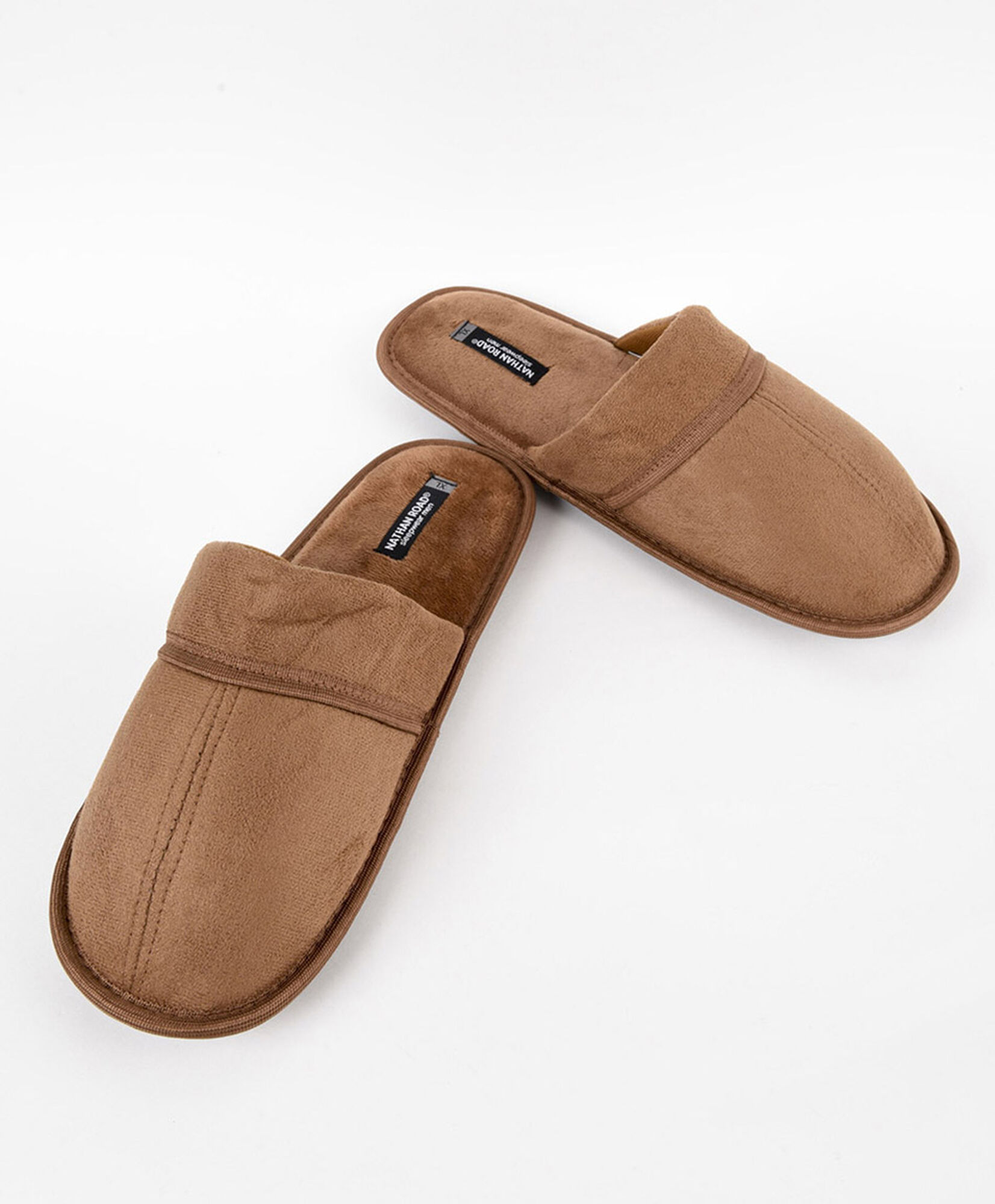 Pantuflas hombre gamuza café Pantuflas hombre gamuza café