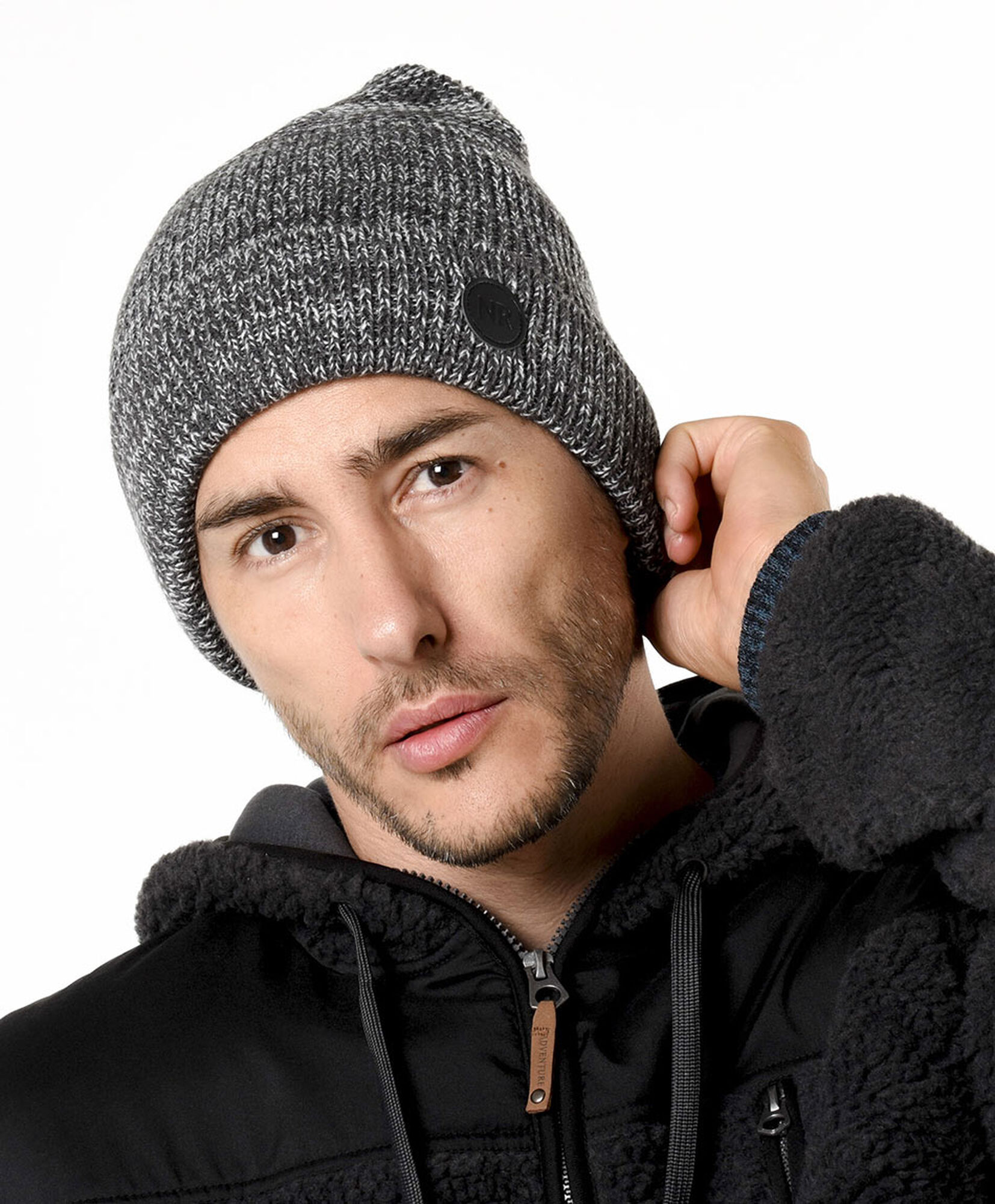 Gorro hombre gris jaspeado Gorro hombre gris jaspeado