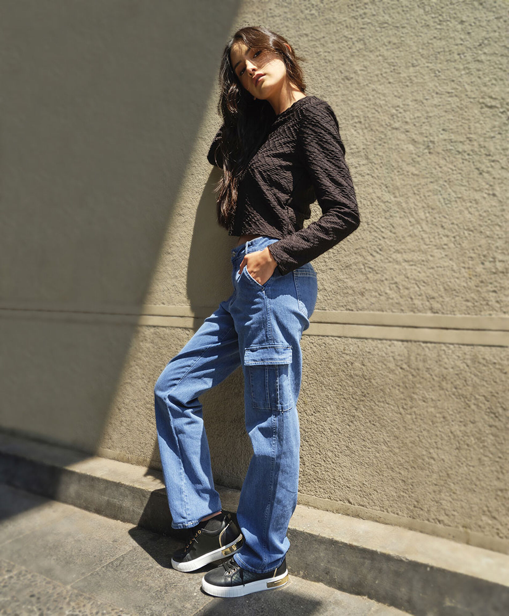 Jeans mujer cargo Jeans mujer cargo