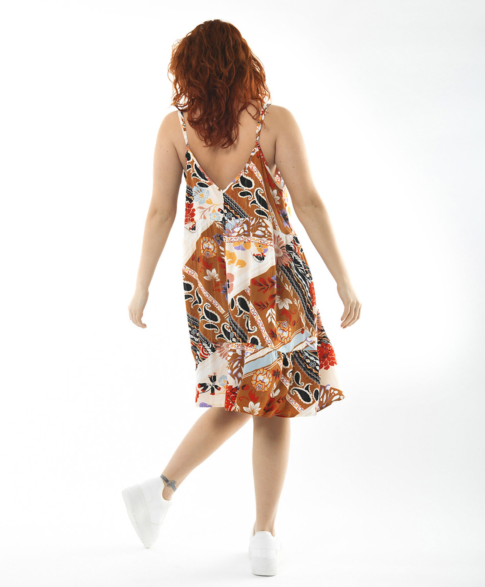 Vestido mujer floral hilos dorados Vestido mujer floral hilos dorados