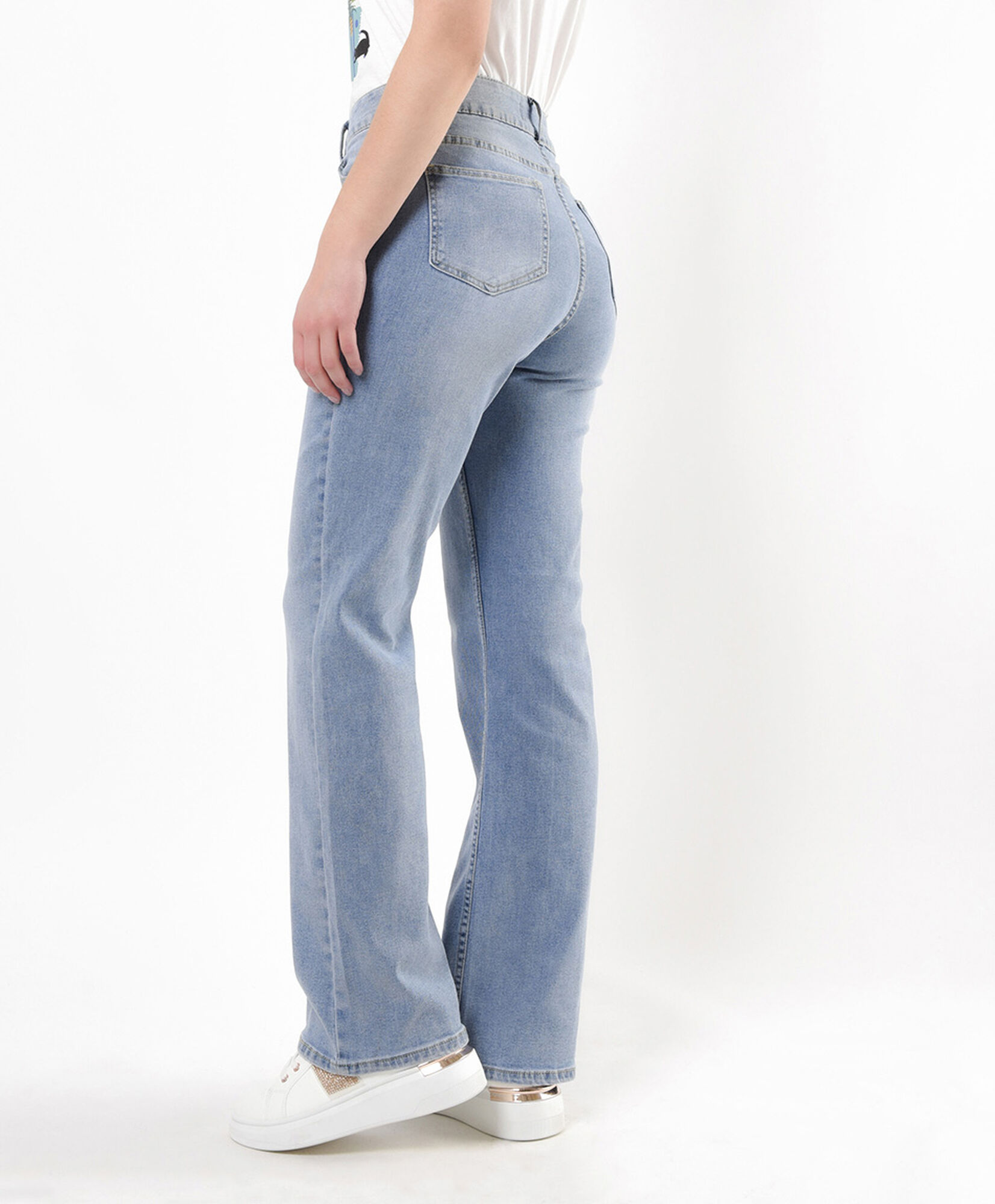 Jeans mujer doble botón Jeans mujer doble botón
