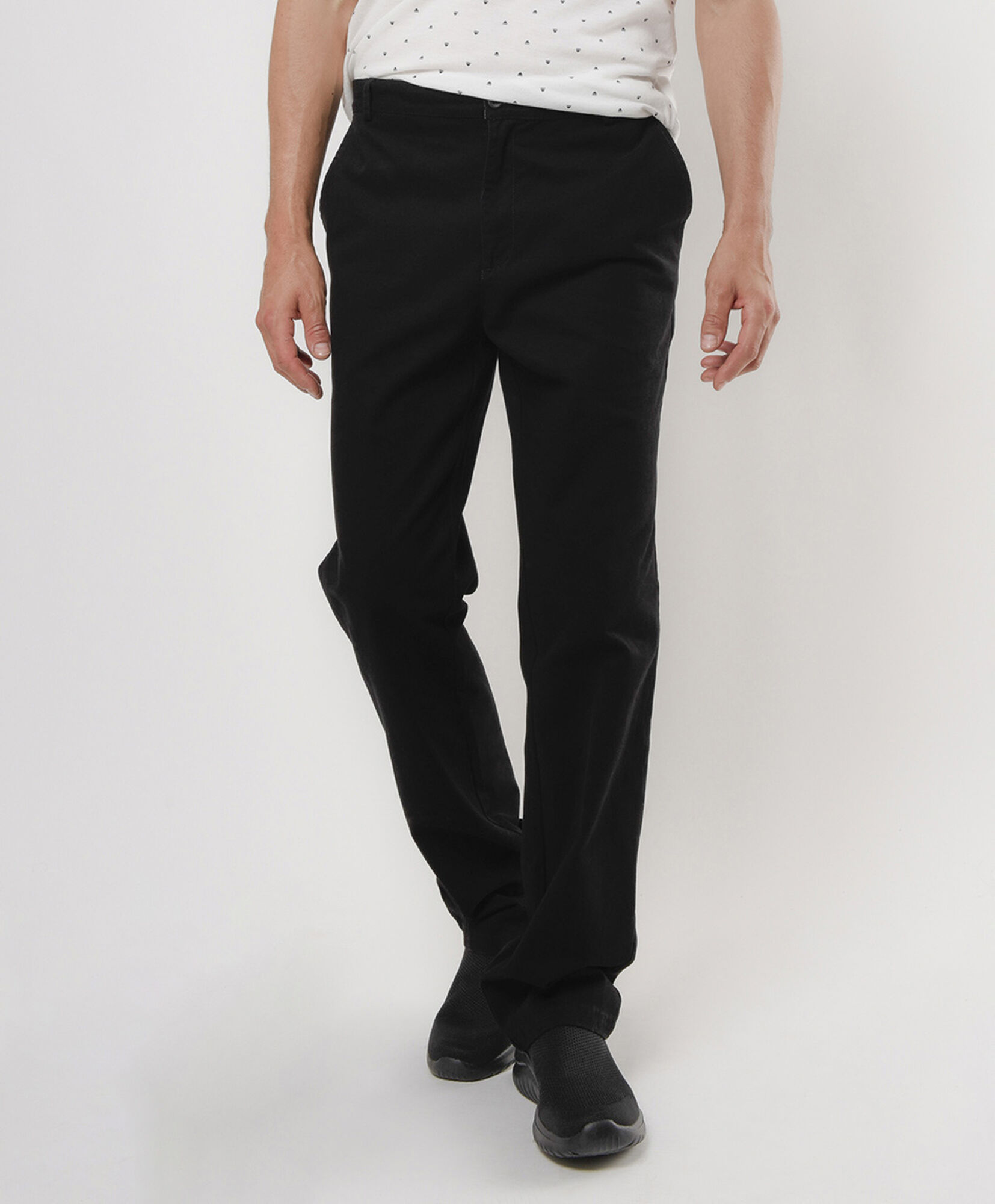 Pantalón hombre liso negro Pantalón hombre liso negro