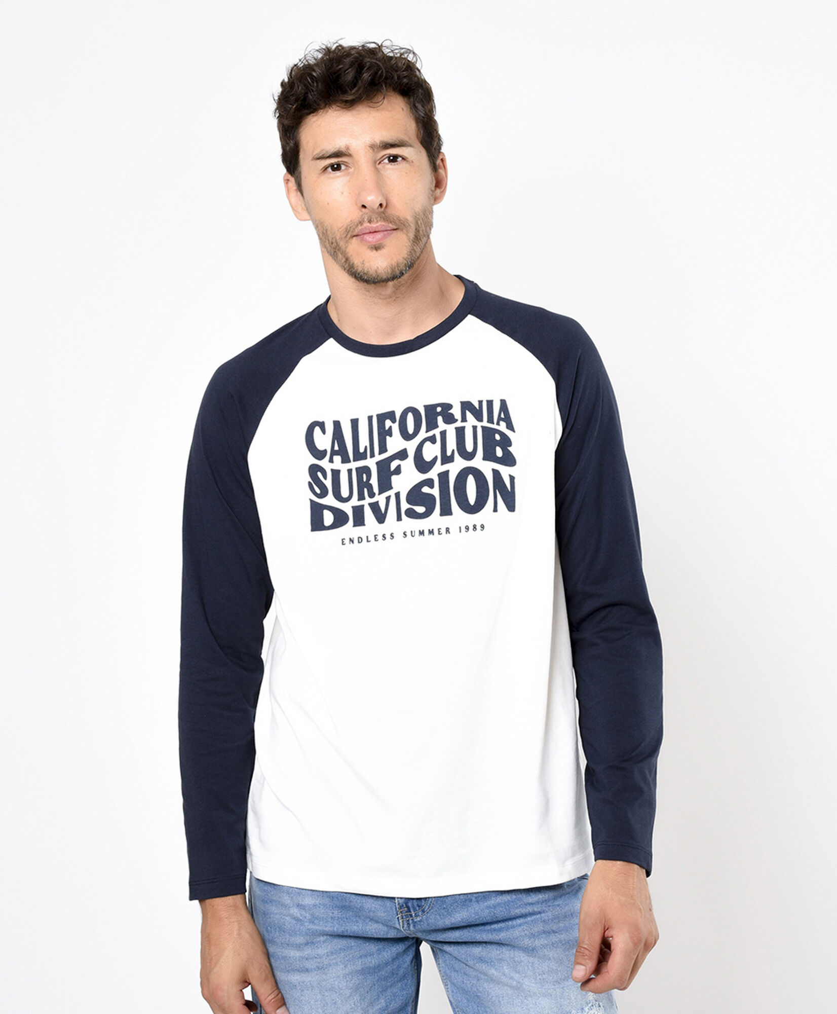 Polera hombre california bicolor Polera hombre california bicolor