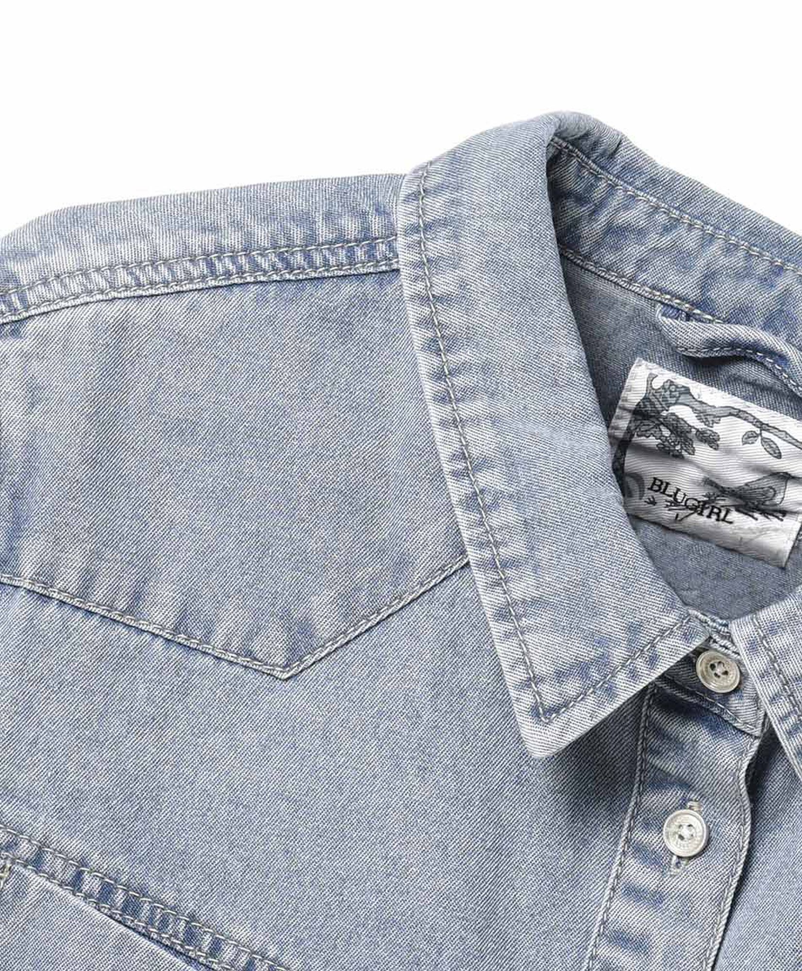 Blusa mujer denim bolsillos Blusa mujer denim bolsillos