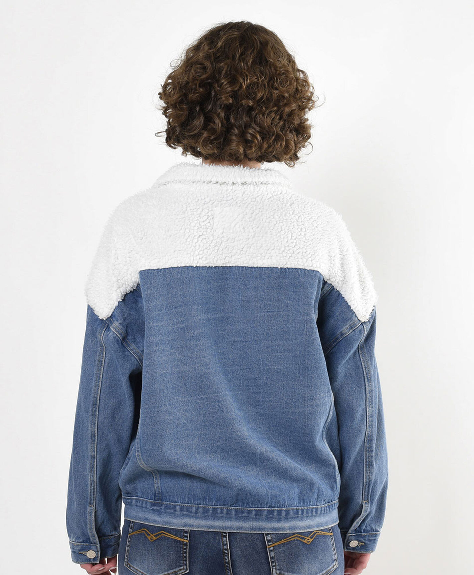 Chaqueta mujer denim mixta Chaqueta mujer denim mixta