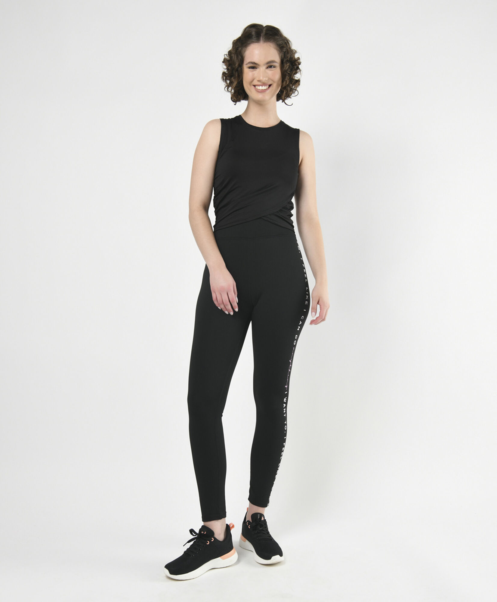 Calza mujer frase lateral Calza mujer frase lateral