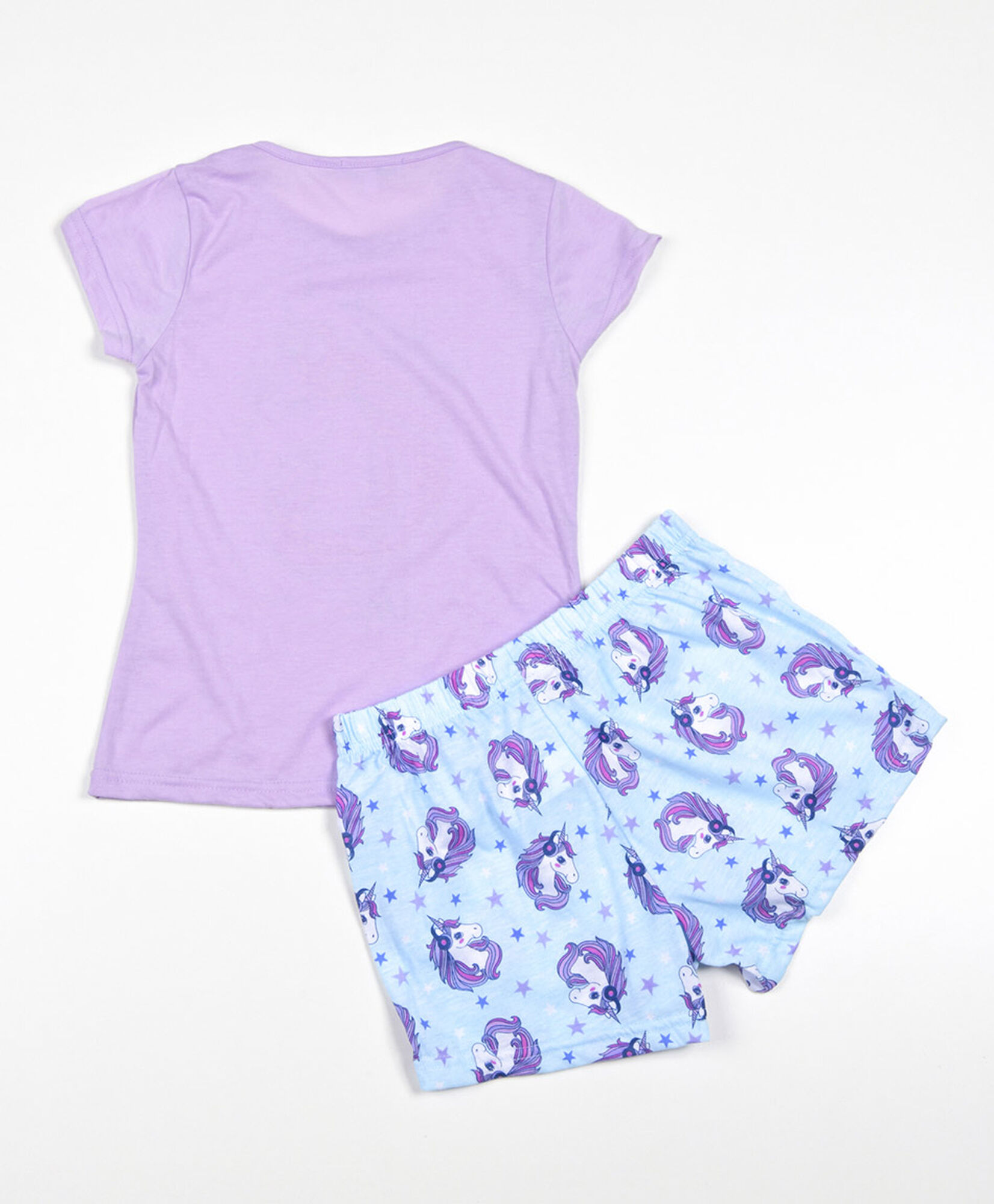 Pijama niña unicornio short Pijama niña unicornio short